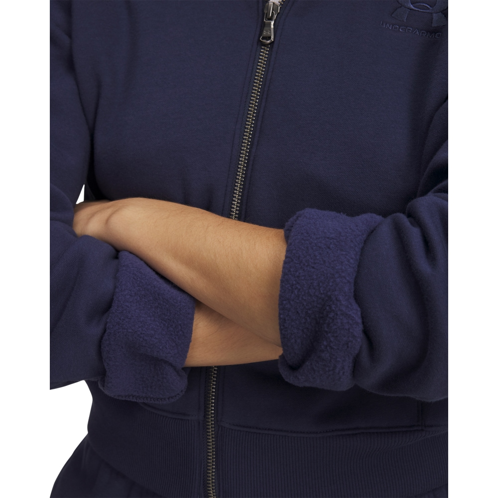 Under Armour® Kapuzensweatjacke »UA Icon Vida Flc FZ« aus Baumwolle und Polyester, erhältlich in den Größen XS bis XXL