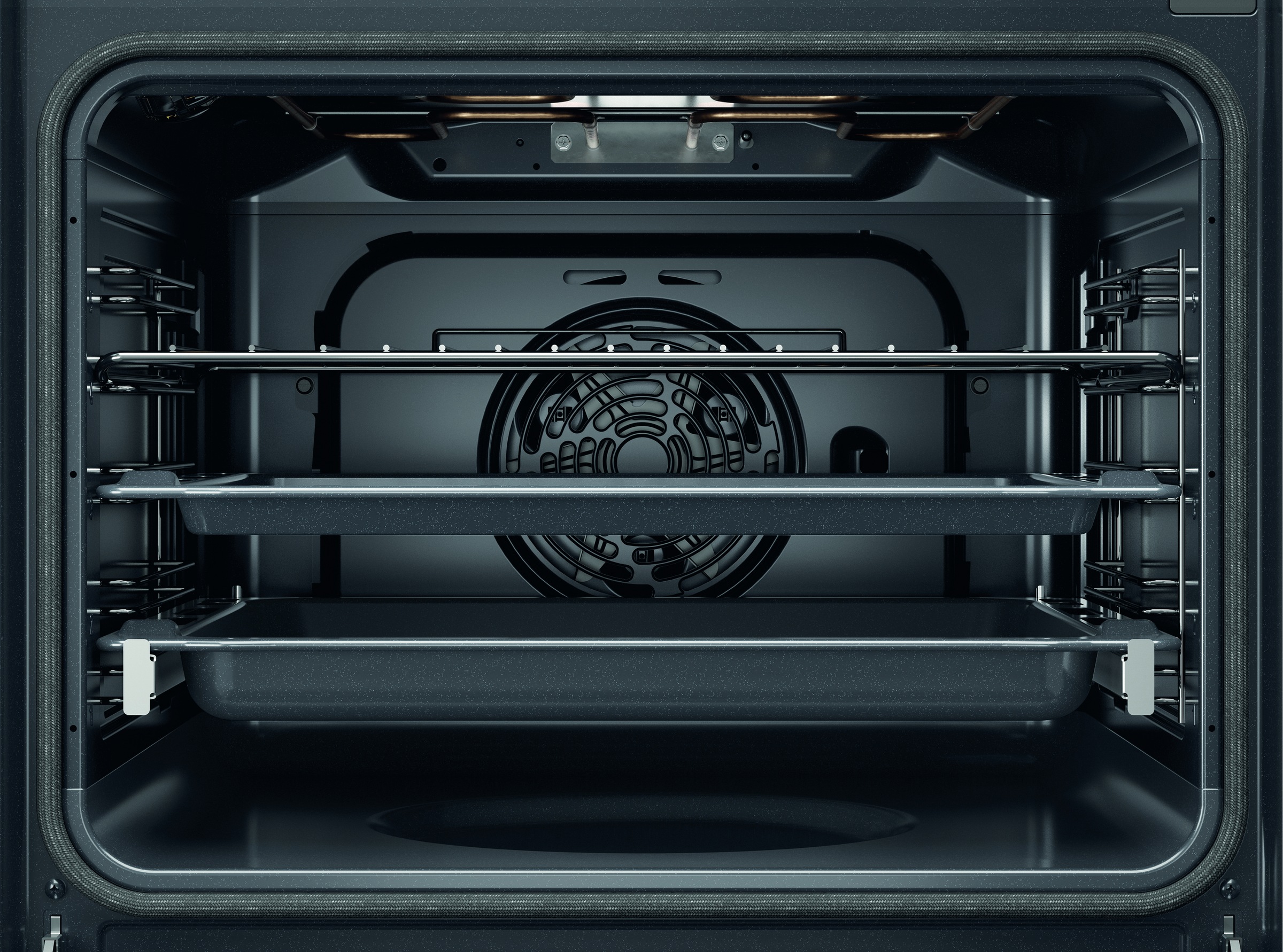 BAUKNECHT Backofen »BBA2S85PU1AK« mit 1-fach-Teleskopauszug mit Pyrolyse-Selbstreinigung AirFry-Funktion – die gesündere Alternative zur Fritteuse