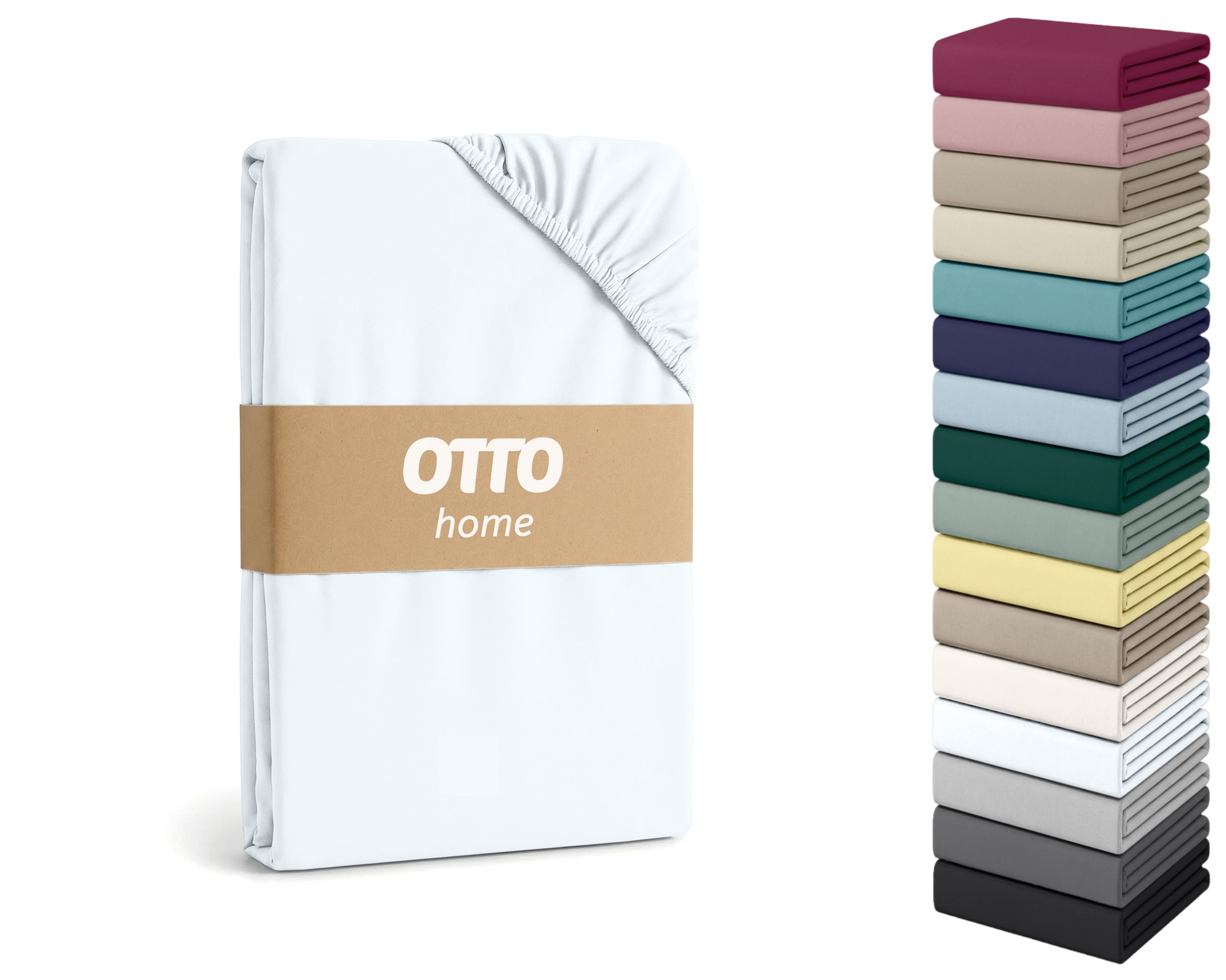 OTTO home »Cremona, in den Qualitäten (Jersey: 145g/m², PREMIUM Biber: 155g/m²)« aus Baumwolle, Größe ab 90x200 cm