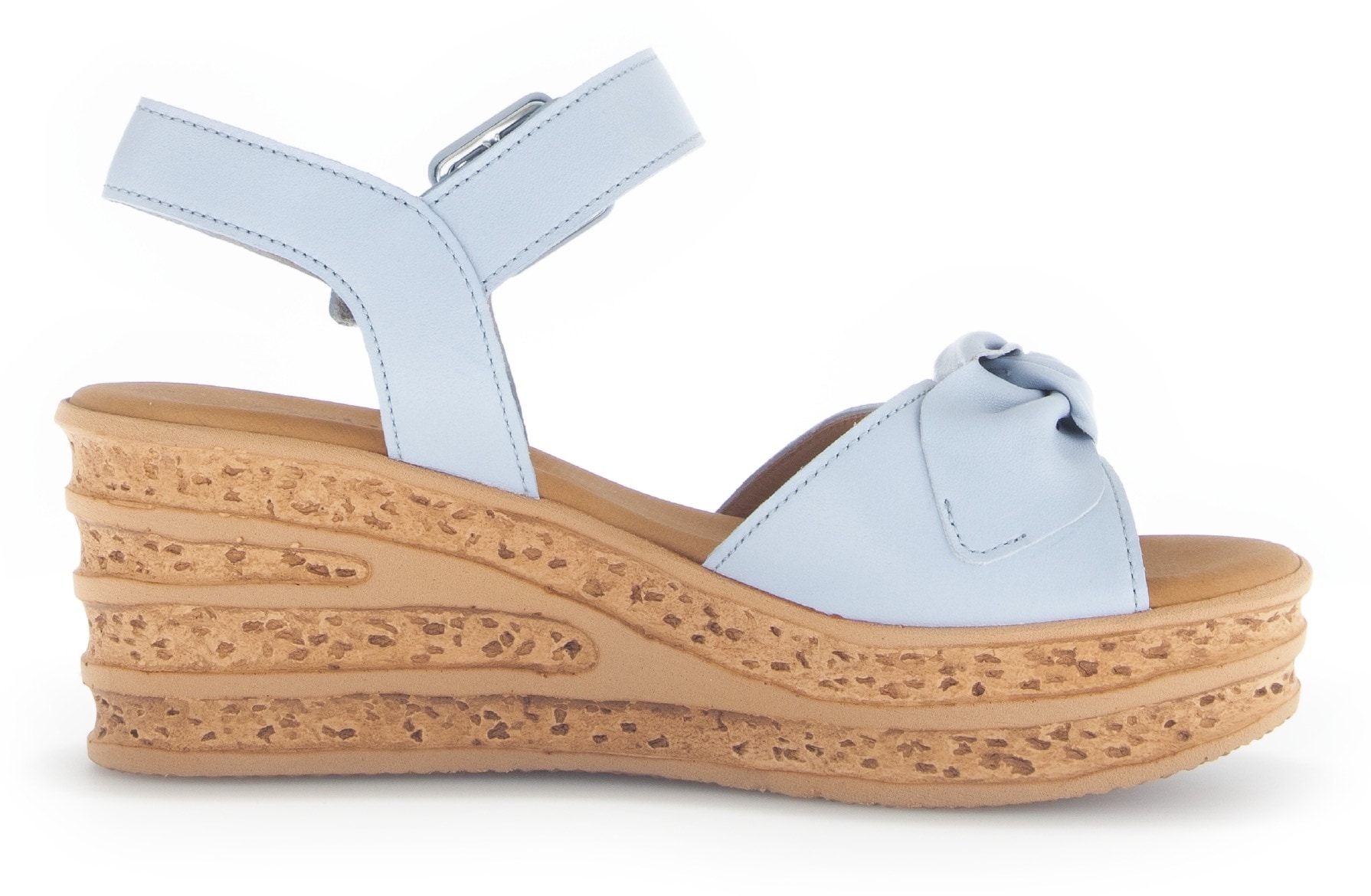 Gabor Keilsandalette, Keilabsatz, Sommerschuh, Riemchensandale mit schöner Zierschleife
