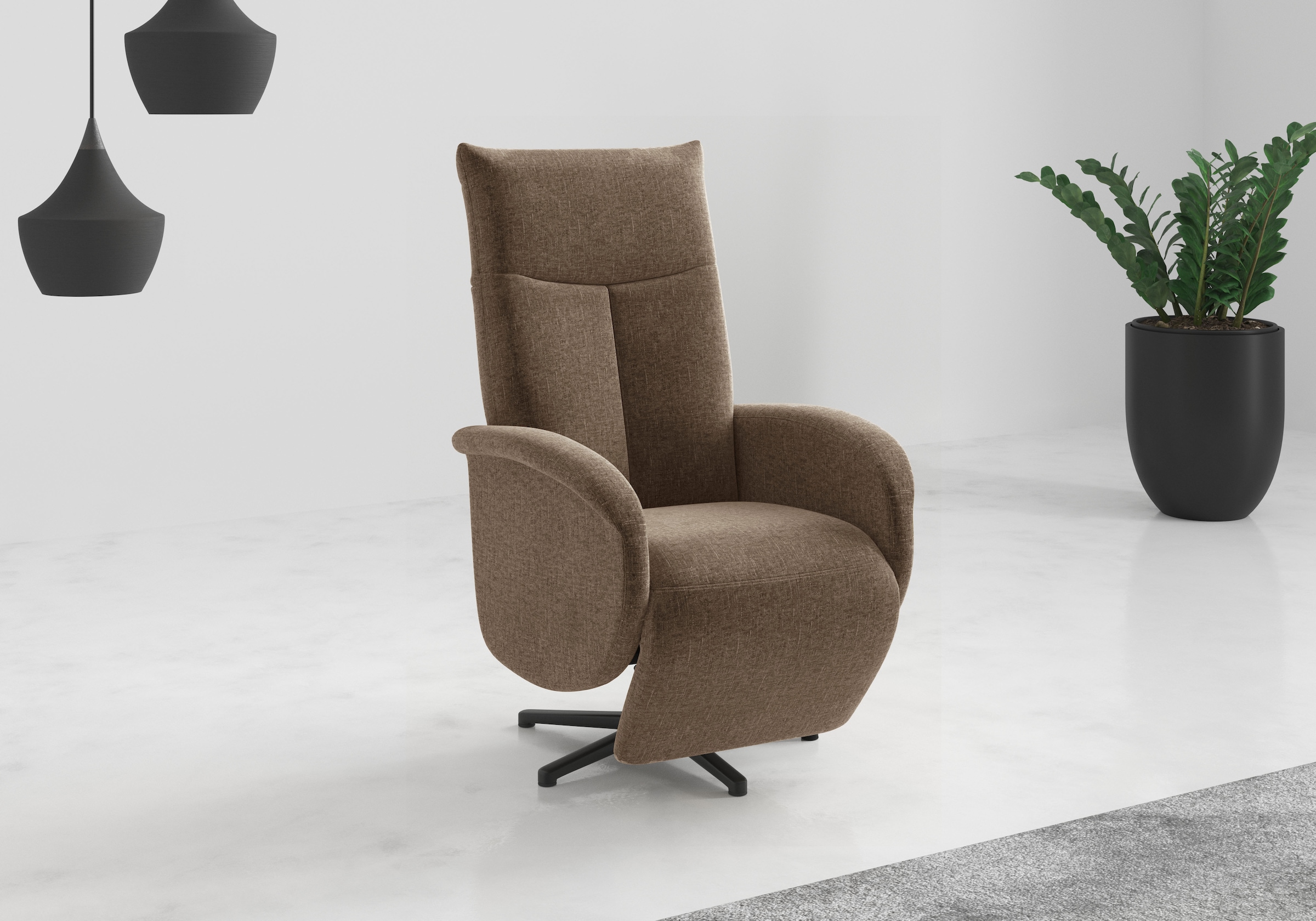 sit&more TV-Sessel "Juma, inkl. Drehfunktion & Kopfteilverstellung" Höhe Armlehne 62 cm, wahlweise mit Aufstehhilfe, 2 Motoren und Akku