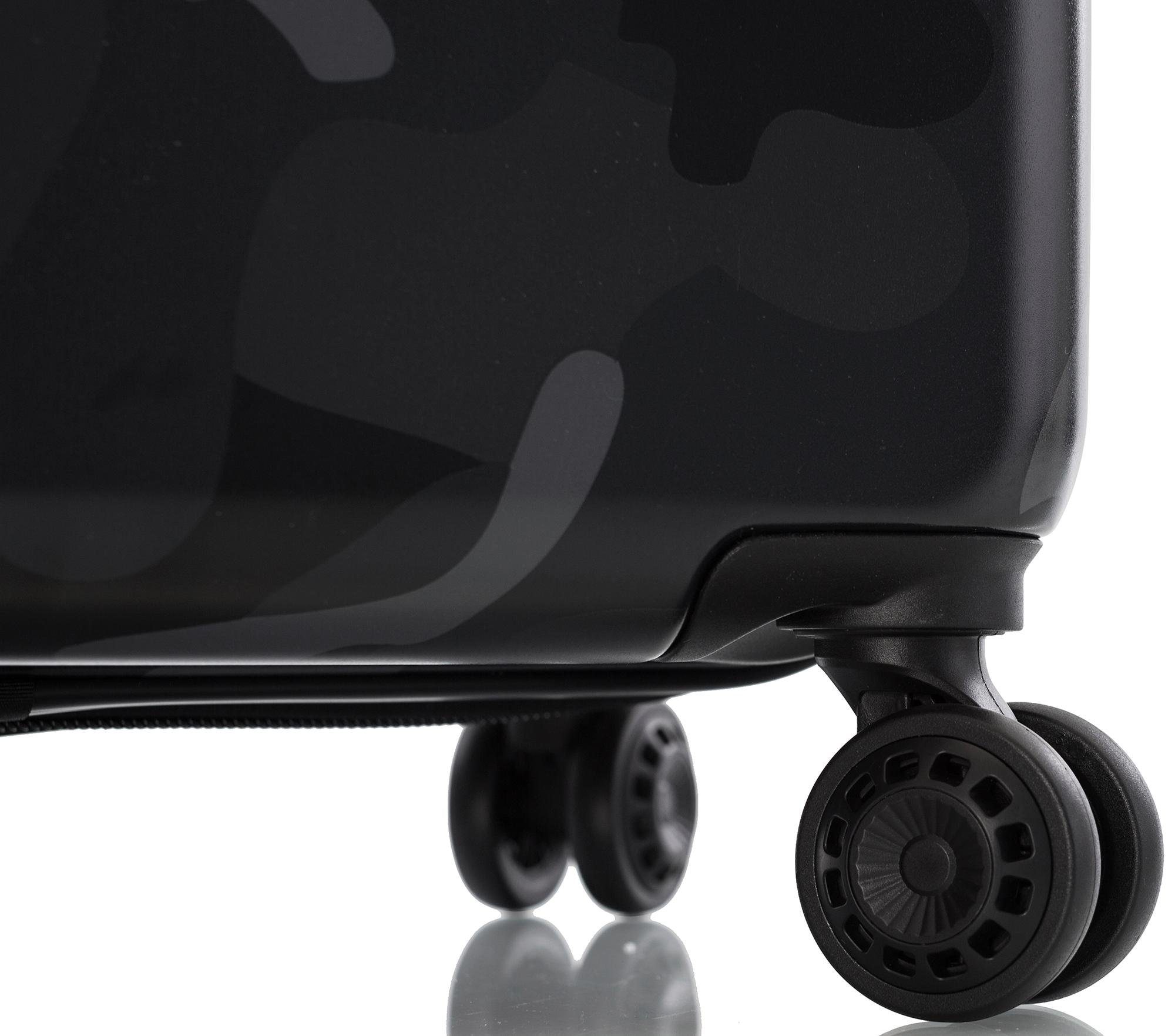 Heys Hartschalen-Trolley »Black Camo, bei 76 4 ♕ Rollen cm«