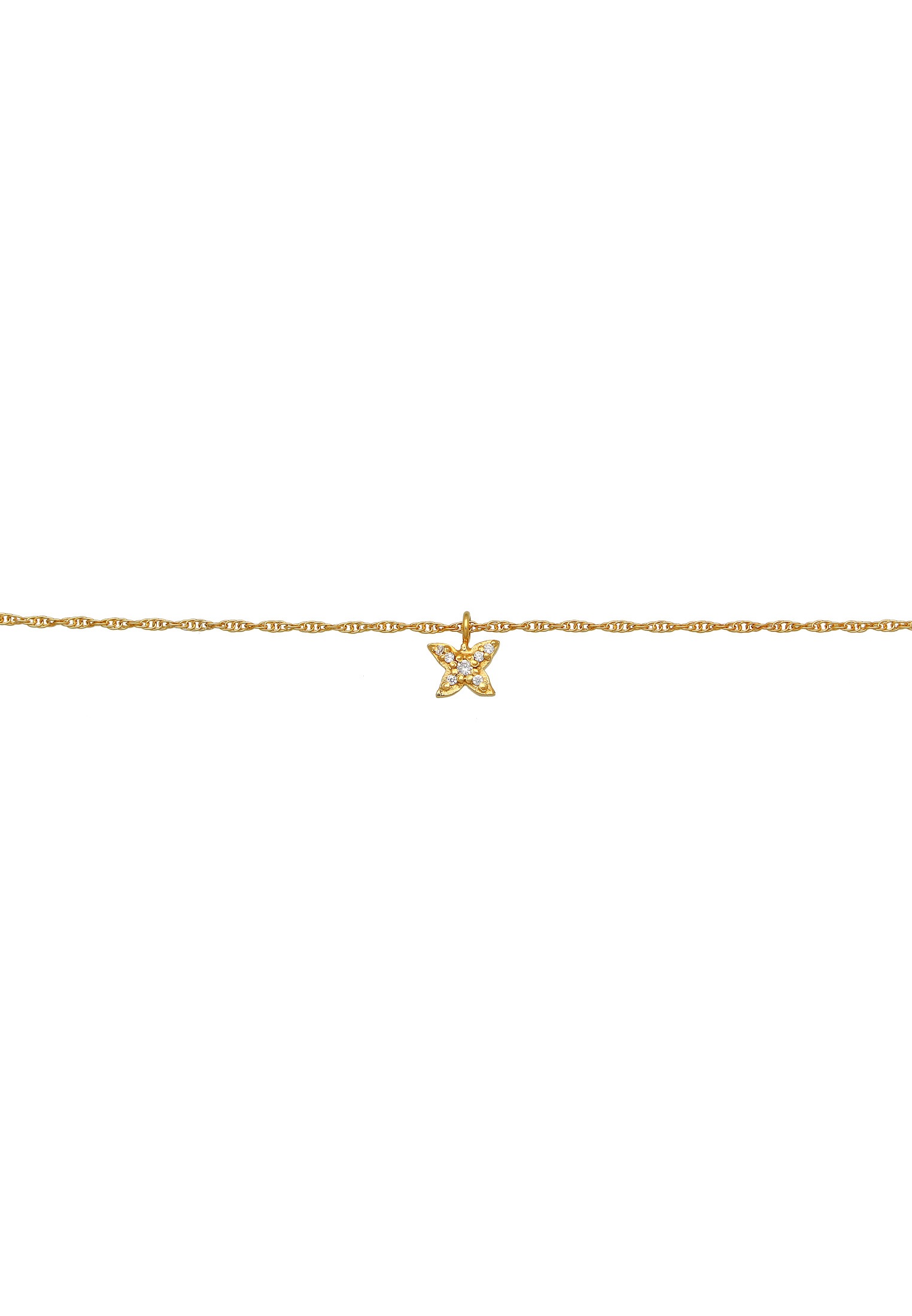Elli Choker »Halskette Choker Schmetterling Zirkonia 925 Sterling Silber«