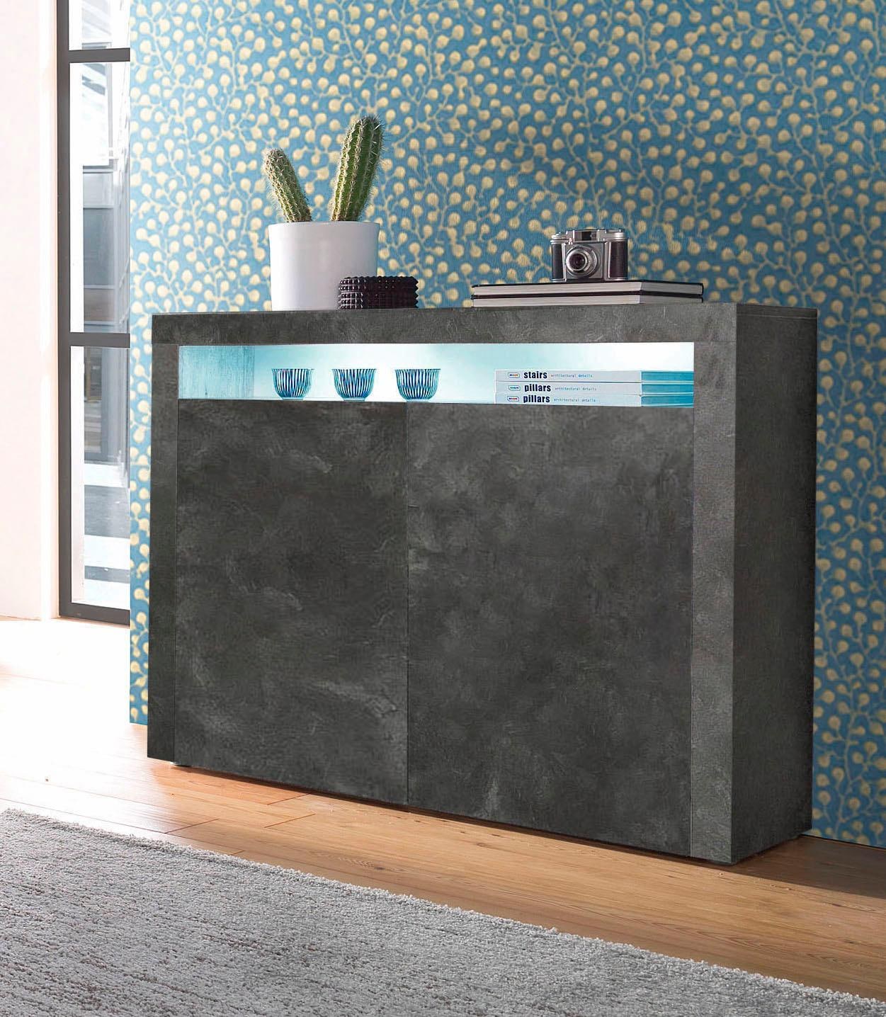 borchardt Möbel Highboard "Santa Fé, Kommode mit moderner Rahmenoptik, Breite 107 cm" Breite 107 cm