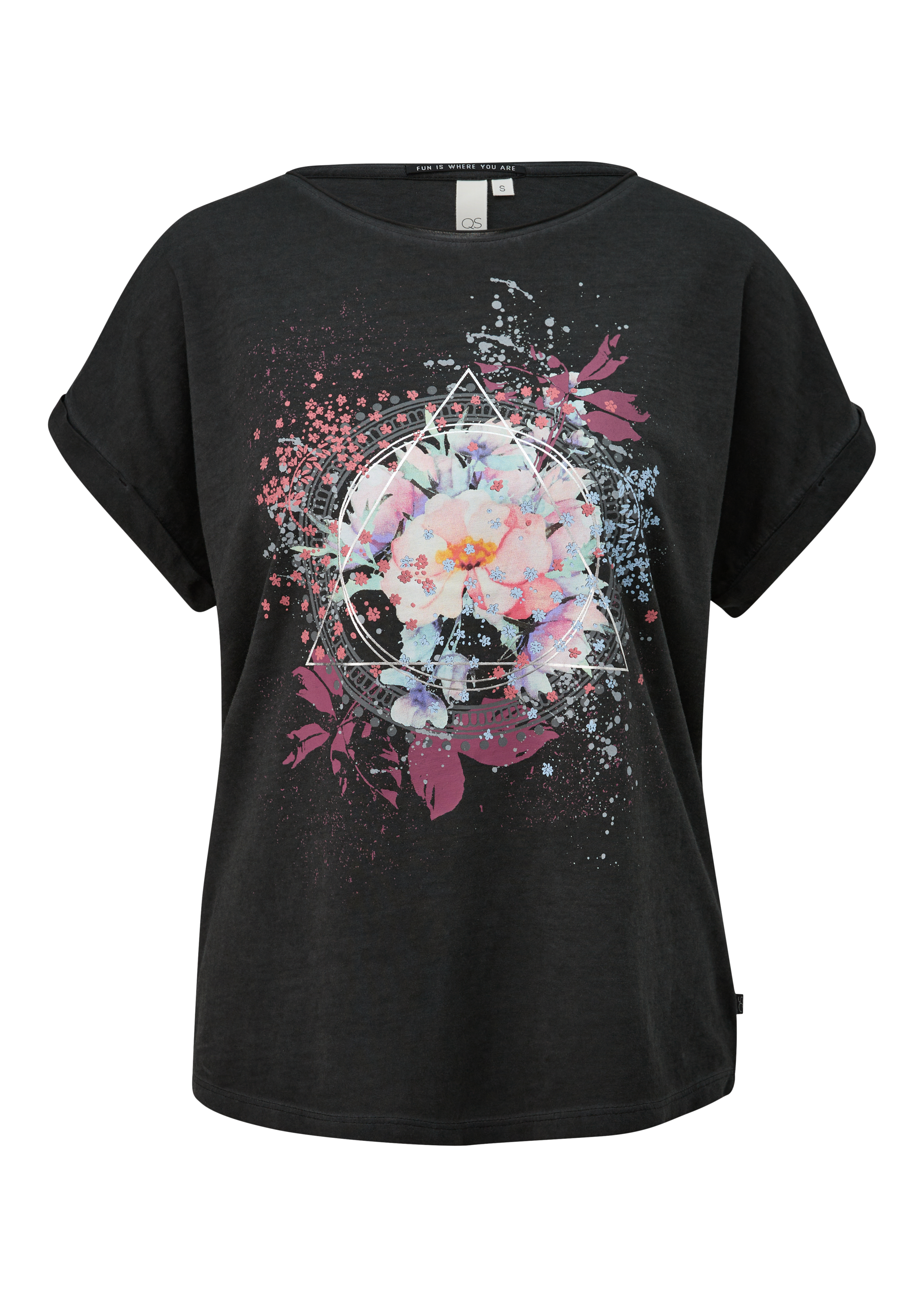 QS T-Shirt, mit Frontprint