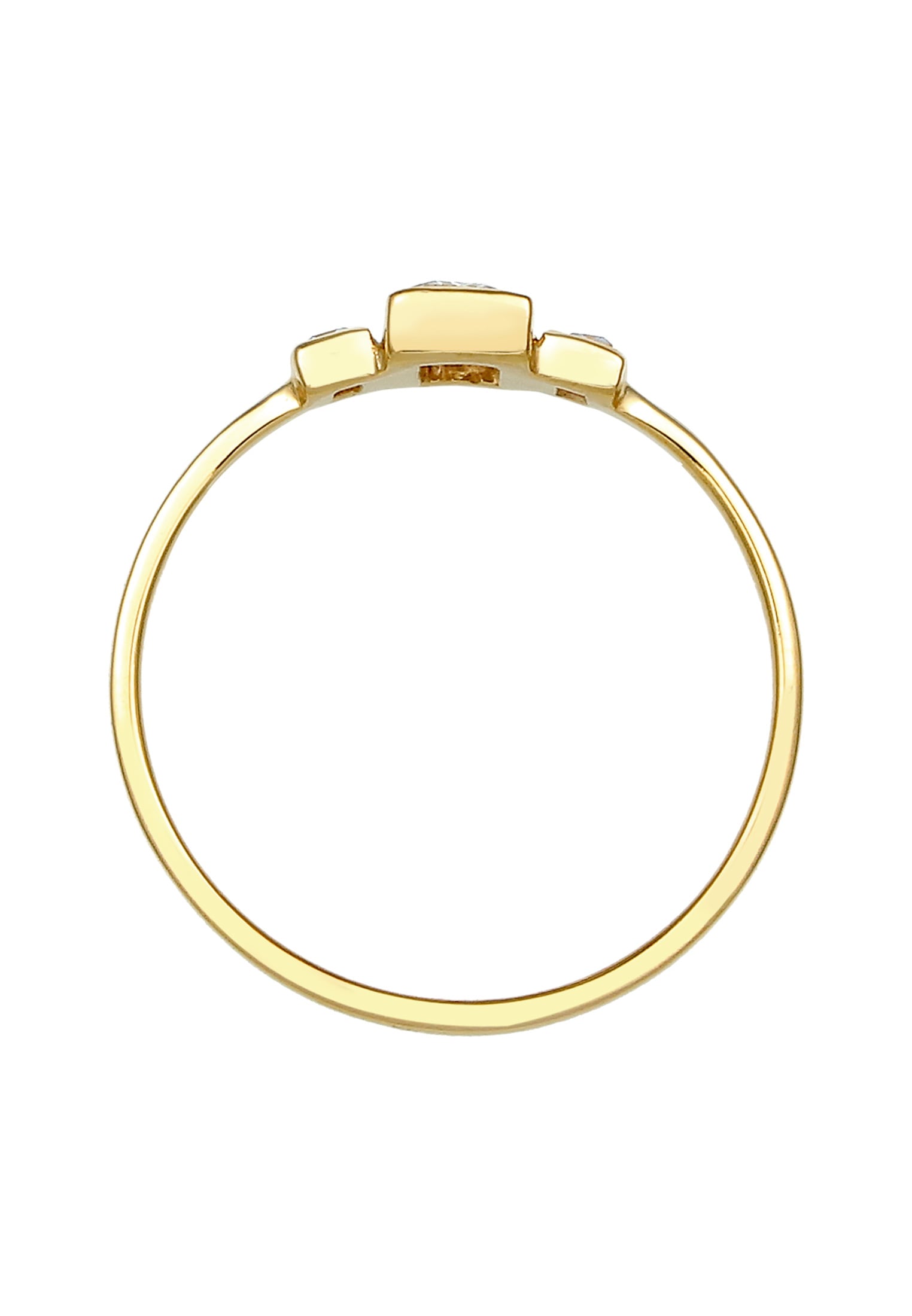 Elli Premium Verlobungsring »Ring Verlobungsring Topas Weiß 375 Gelbgold«