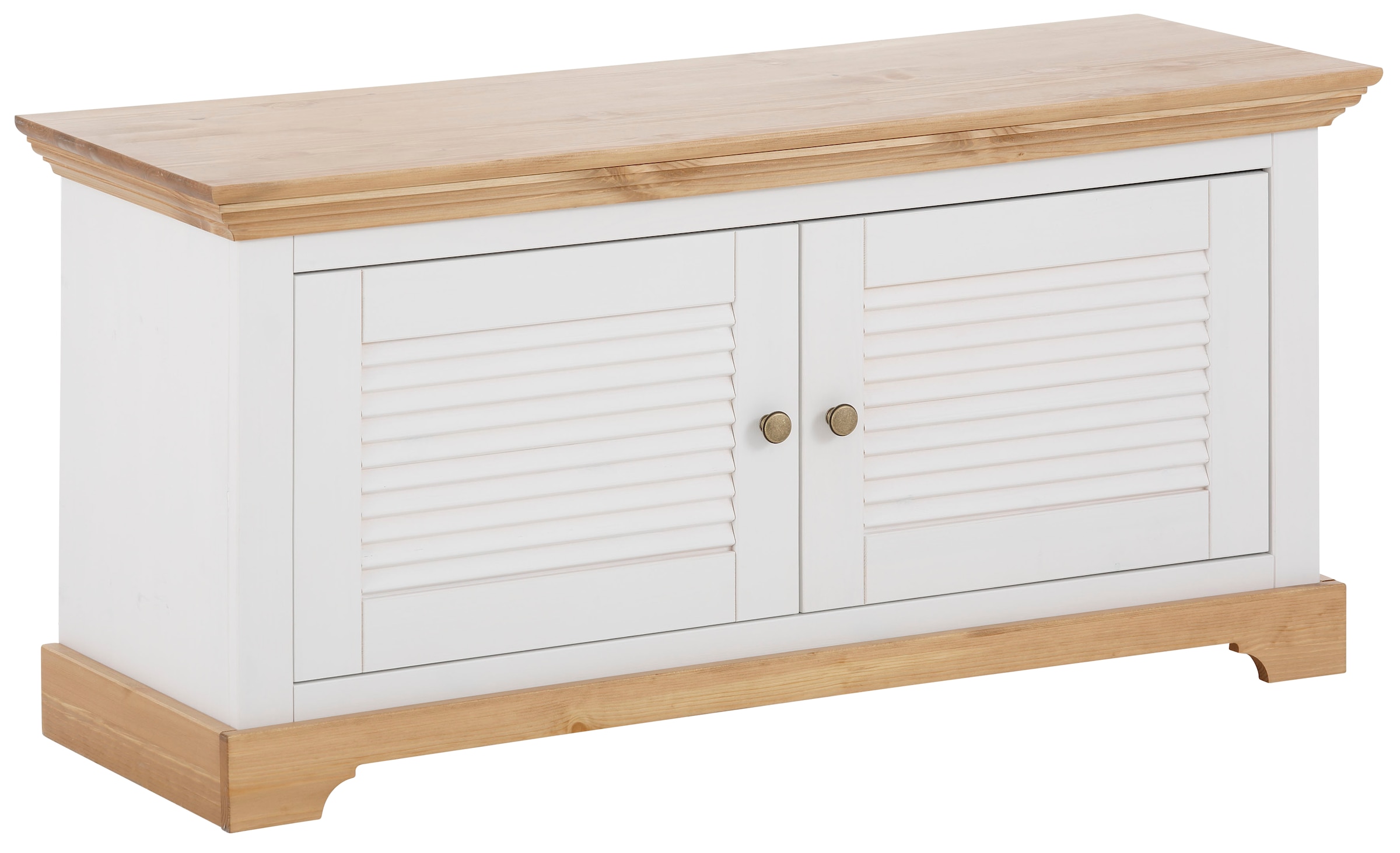 Home affaire Schuhbank »Ayanna«, Sitzbank aus massiver Kiefer, FSC®, Breite 110 cm, Sitzhöhe 53 cm
