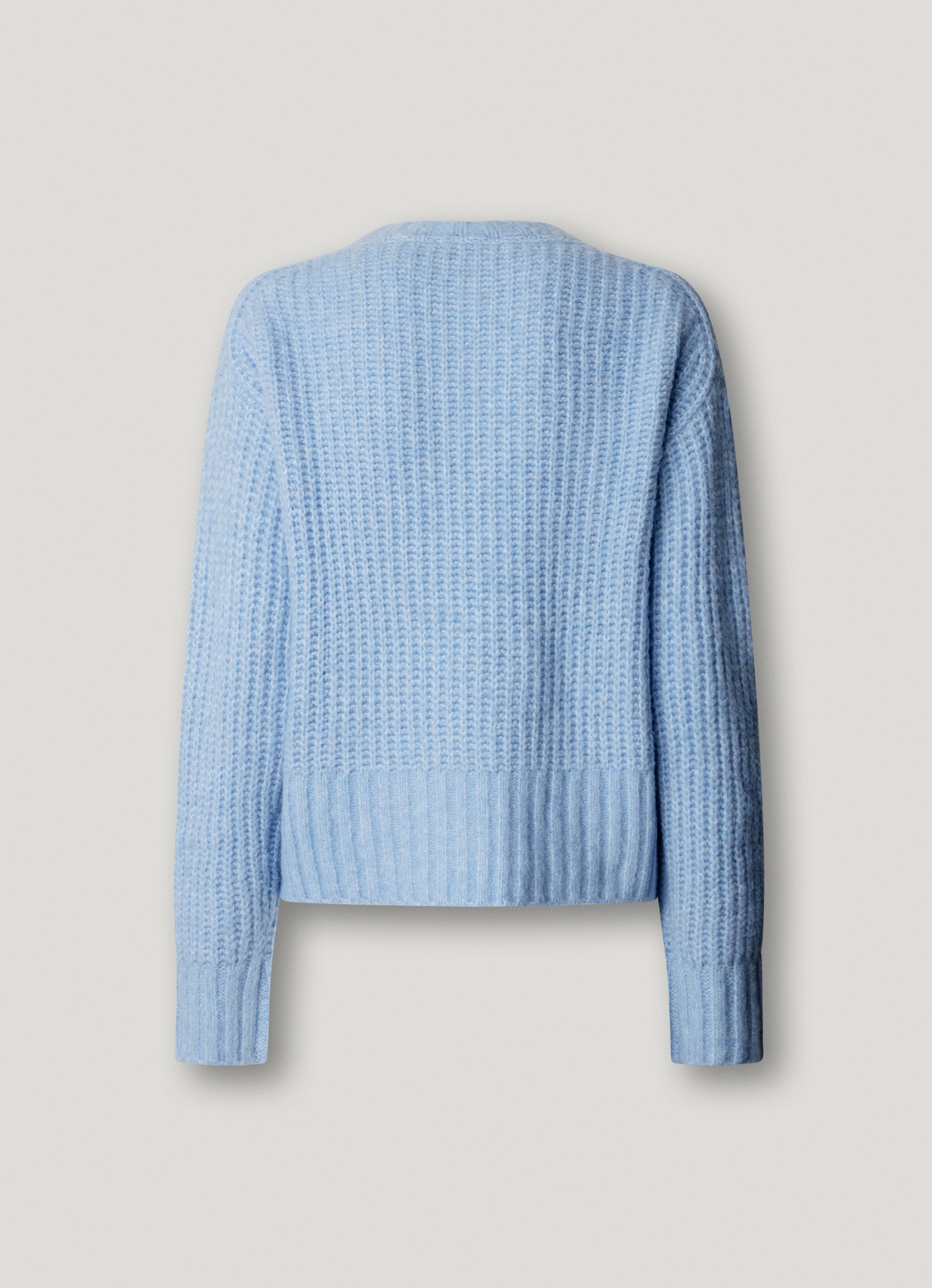 Pepe Jeans Strickpullover »ASHLEY CREW« mit Rundhalsausschnitt, Materialmix
