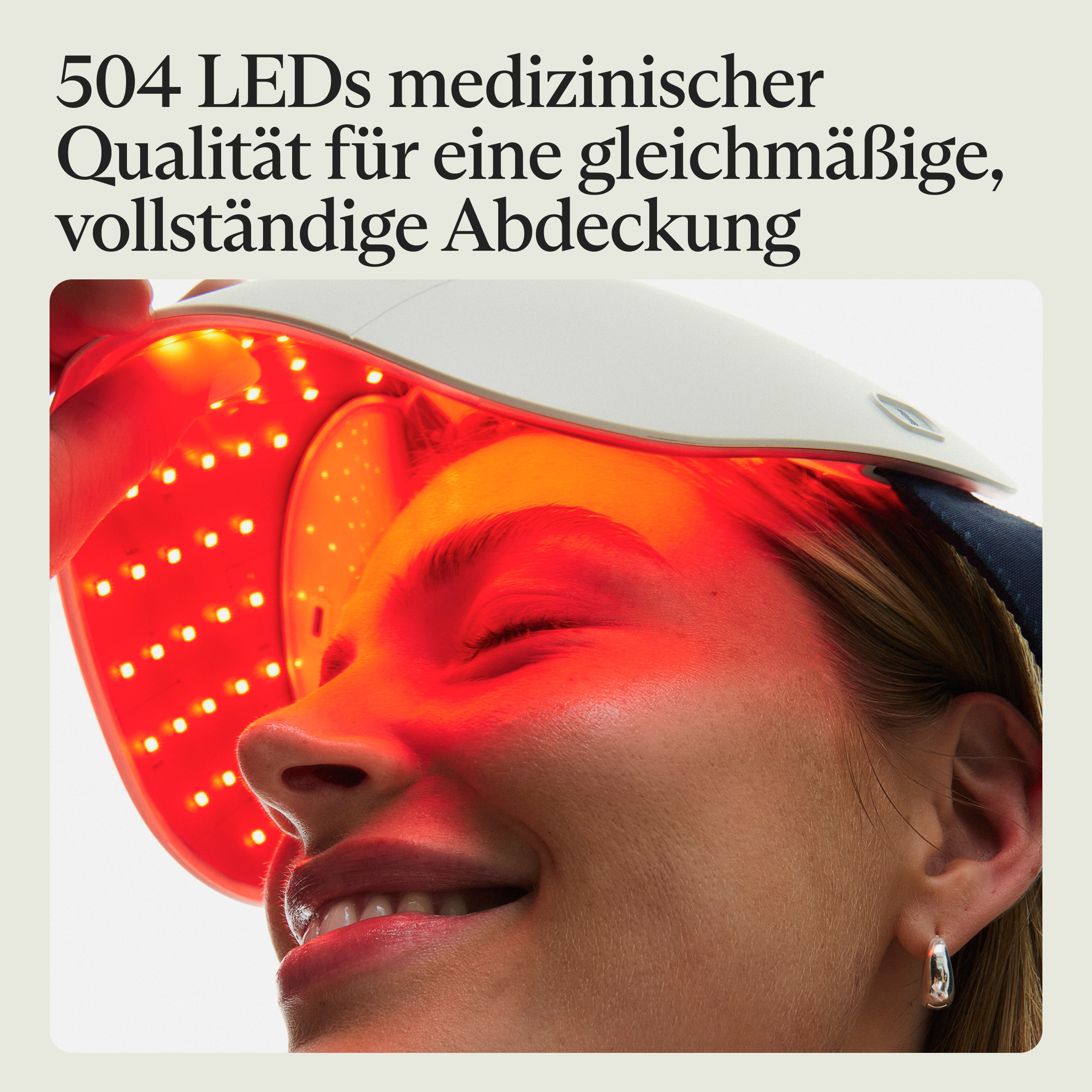 Therabody LED-Gesichtsmaske »TheraFace Mask Glo LED-Hautpflegemaske mit Massagefunktion« Verbesserung der Hautstruktur, klinisch erwiesene Vorteile