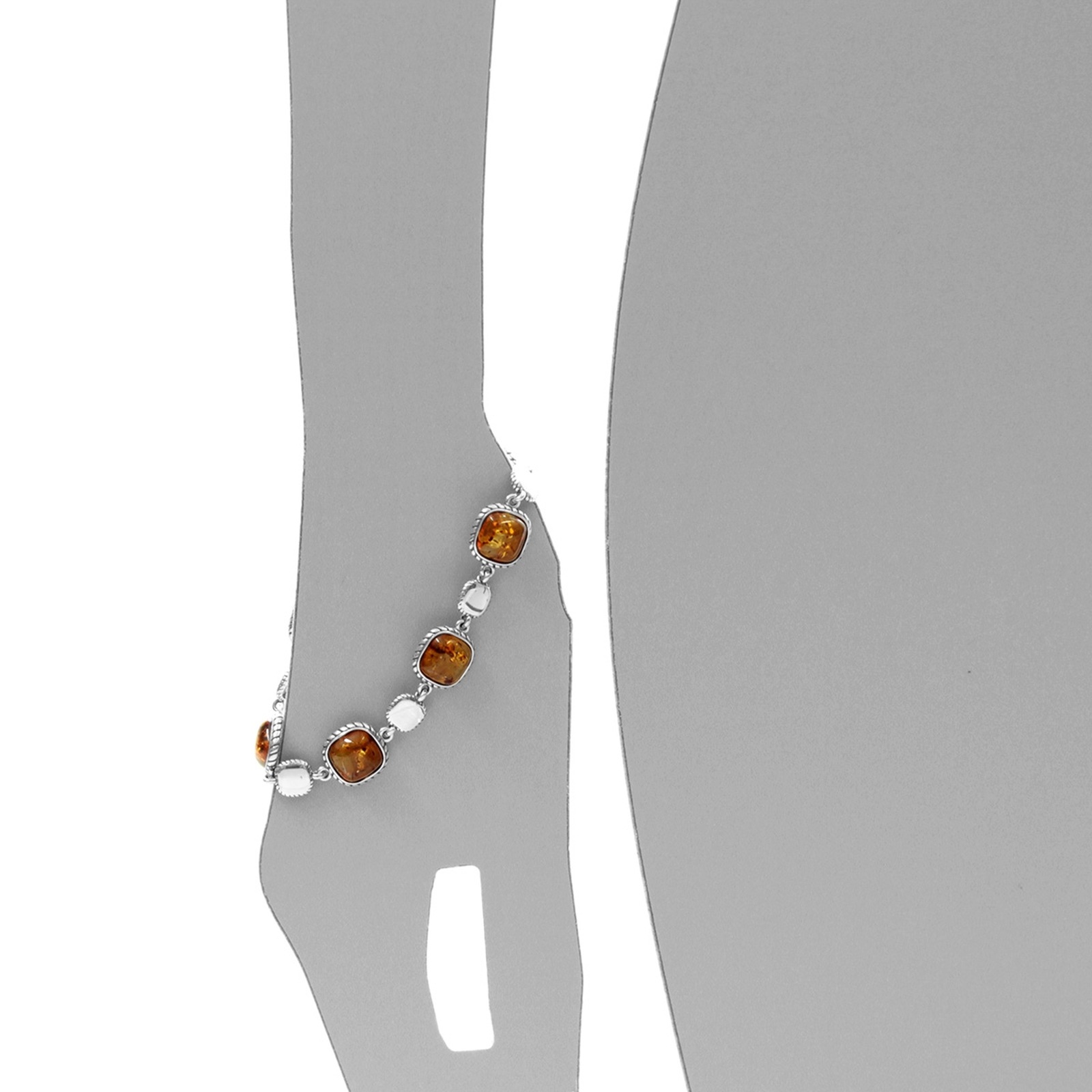 OSTSEE-SCHMUCK Armband »- Franziska - Silber 925/000 - Bernstein«