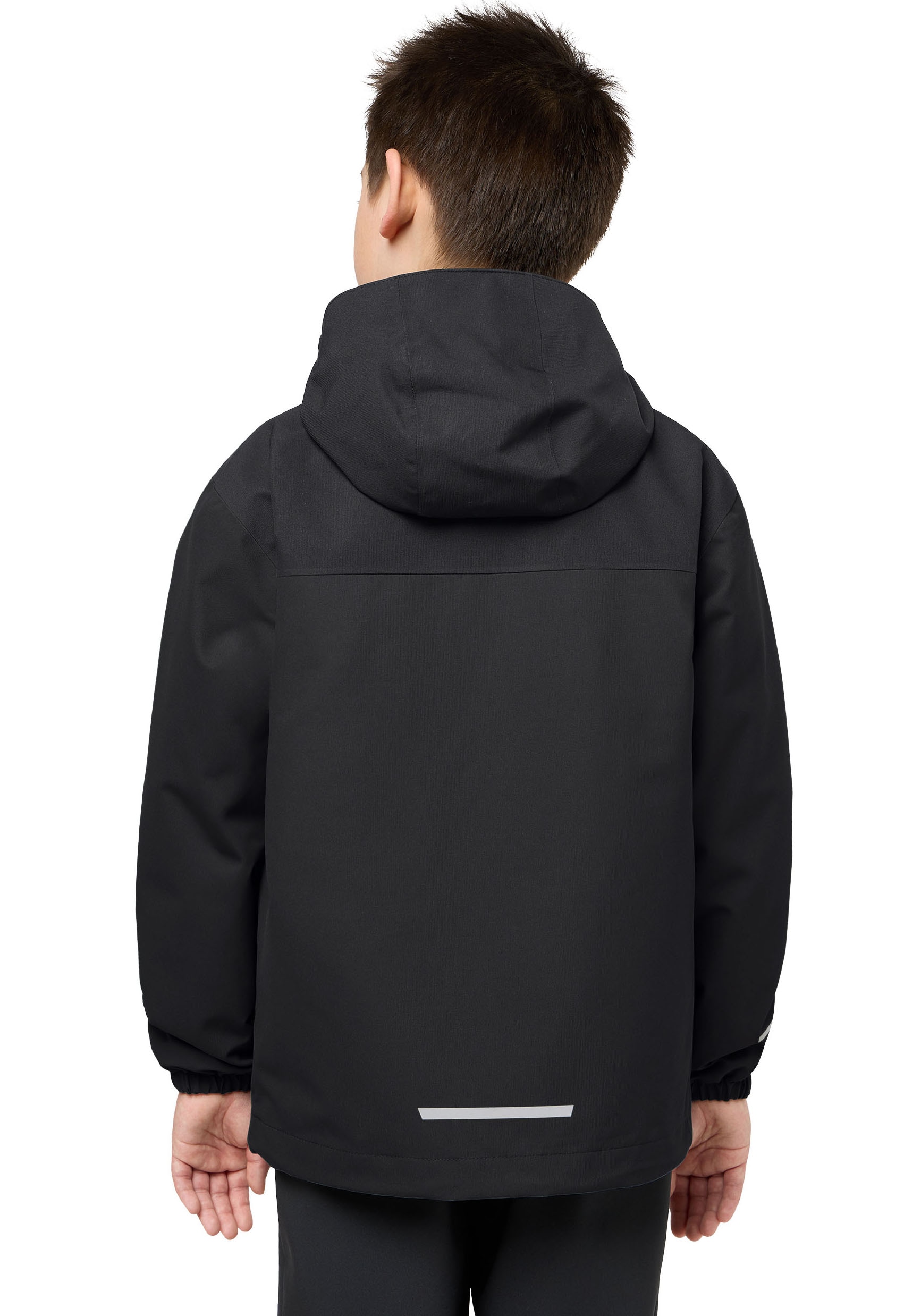 Jack Wolfskin 3-in-1-Funktionsjacke »3in1 Jacke SNOWCURL« mit Kapuze wasserdichtes Obermaterial, hochschließender Kragen