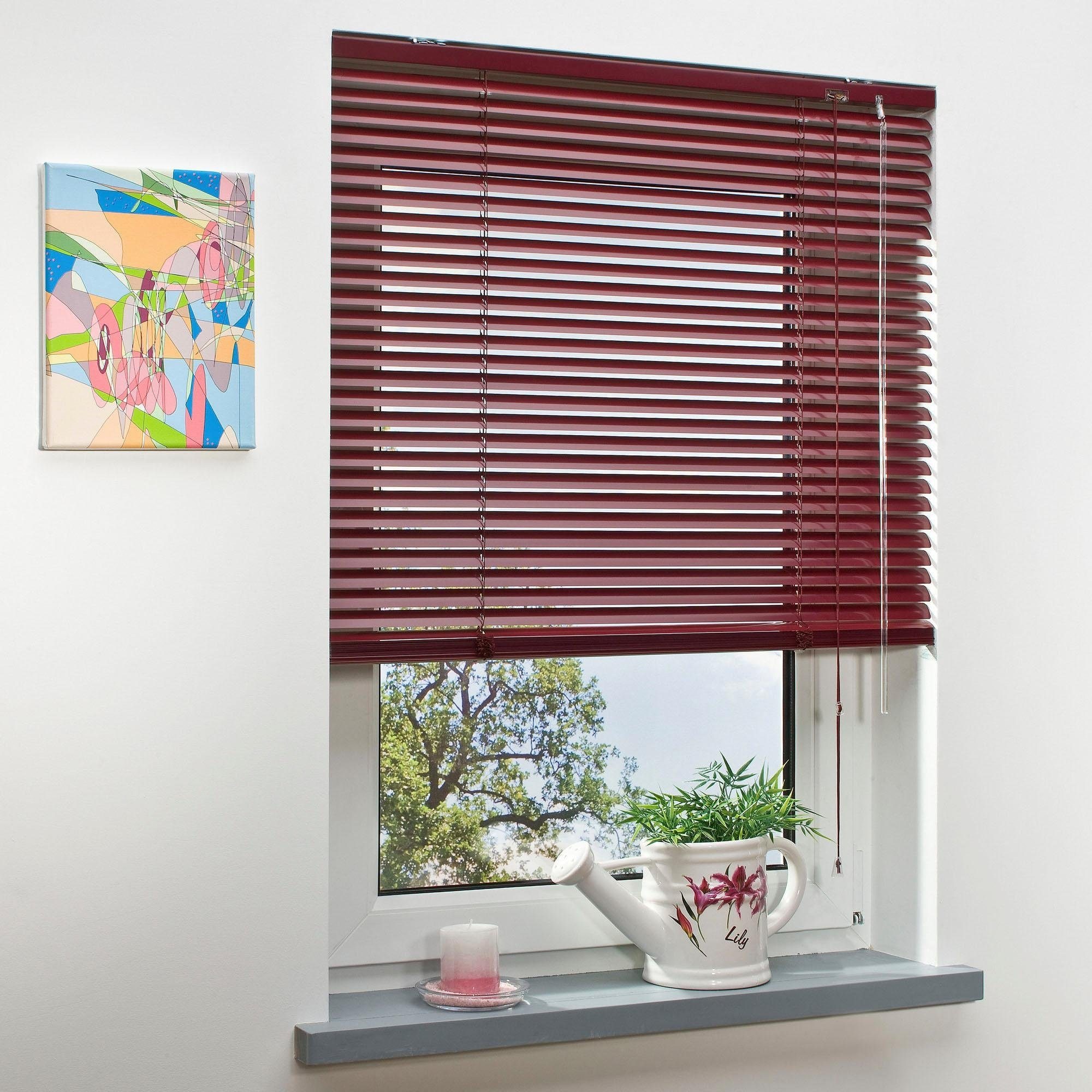 Liedeco Jalousie »Aluminium-Jalousie« mit Bohren freihängend Aluminium