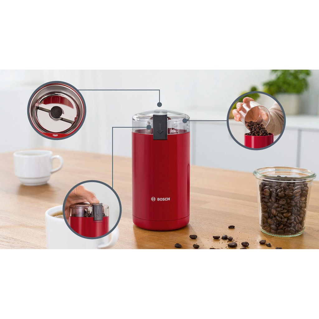 BOSCH Kaffeemühle »TSM6A014R«, 180 W, Schlagmesser, 75 g Bohnenbehälter