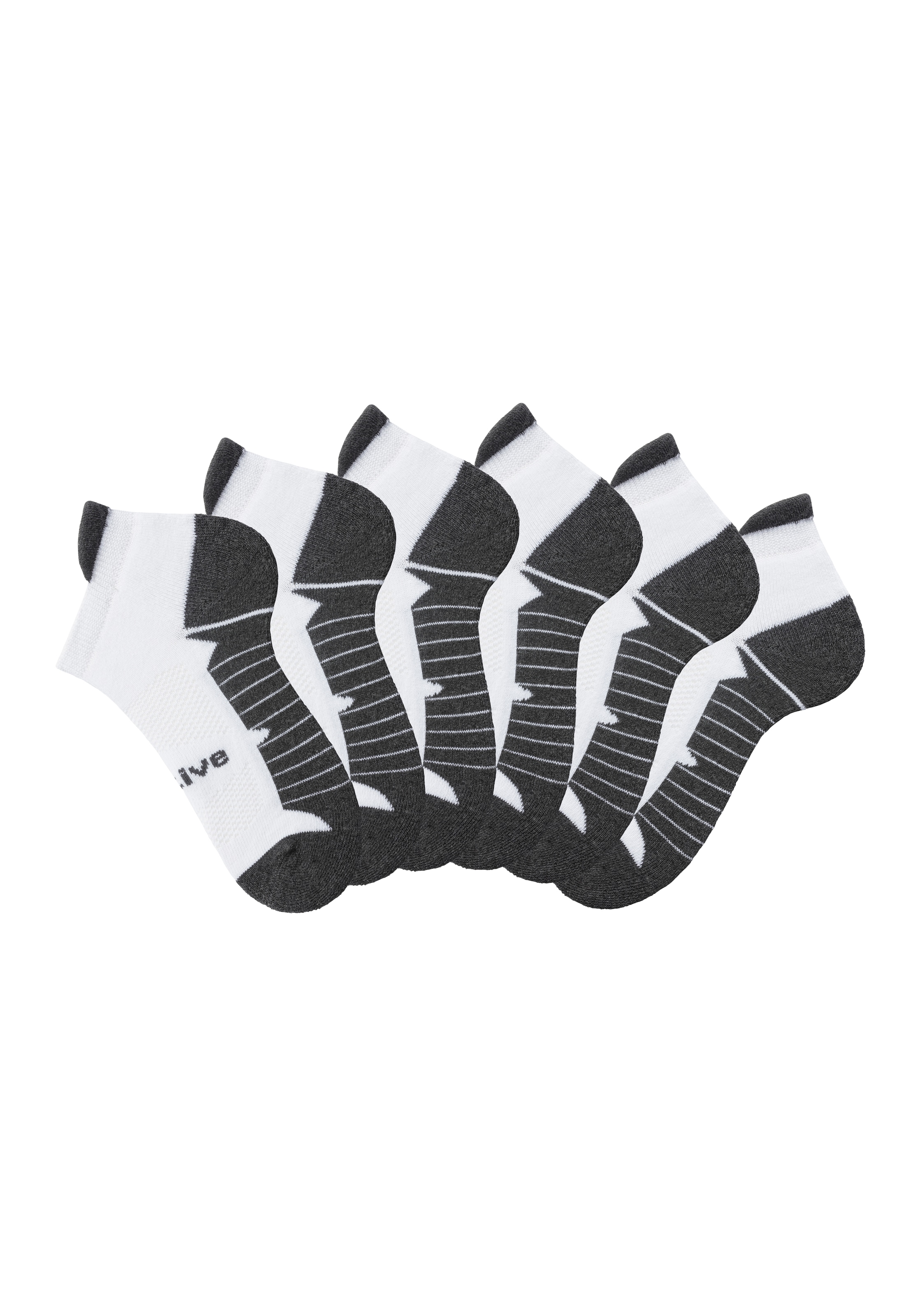 LASCANA ACTIVE Sneakersocken, (Packung, 6 Paar), mit weicher Frotteesohle