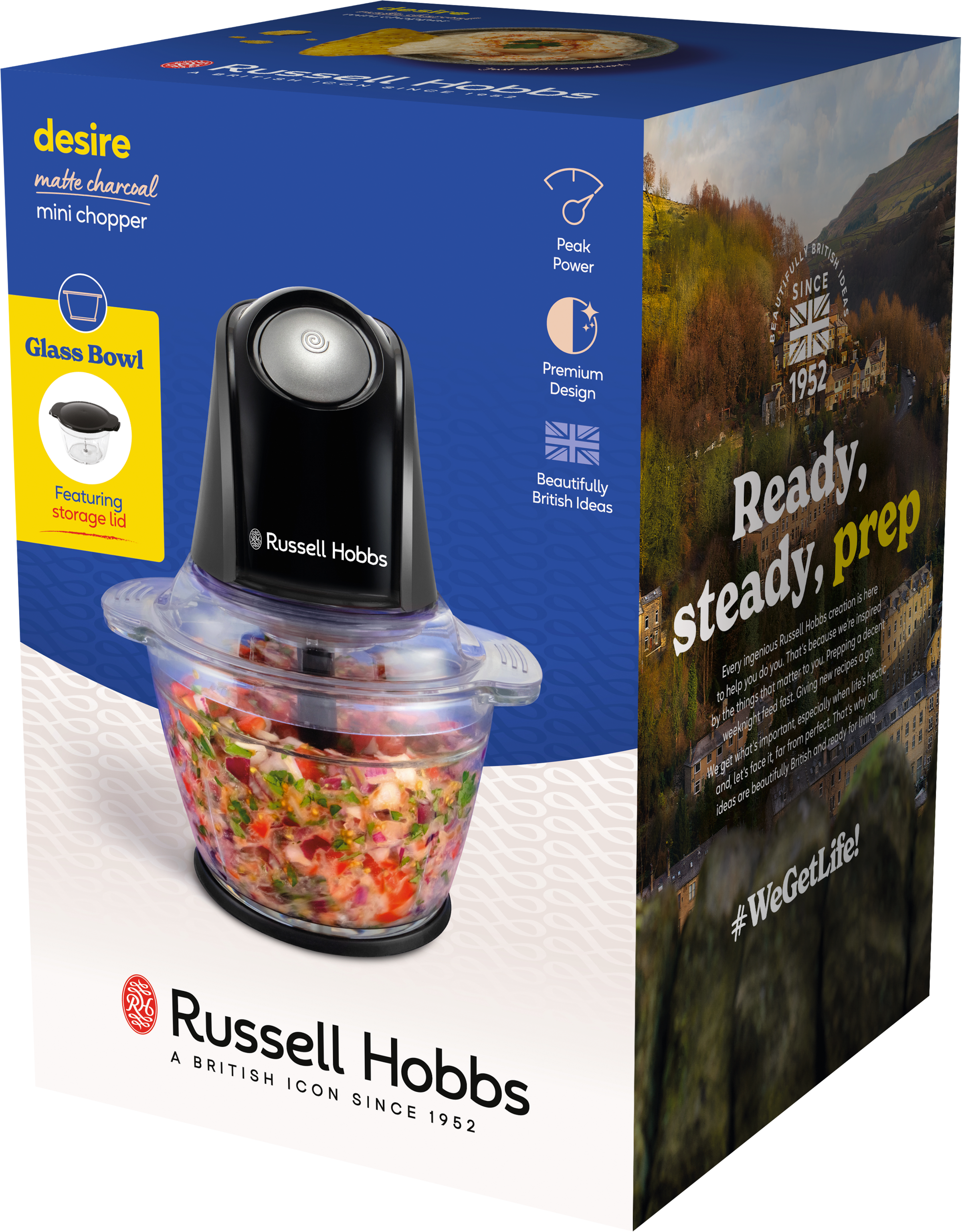 RUSSELL HOBBS Zerkleinerer »Mini, Matte Charcoal 27131-56«, 300 W