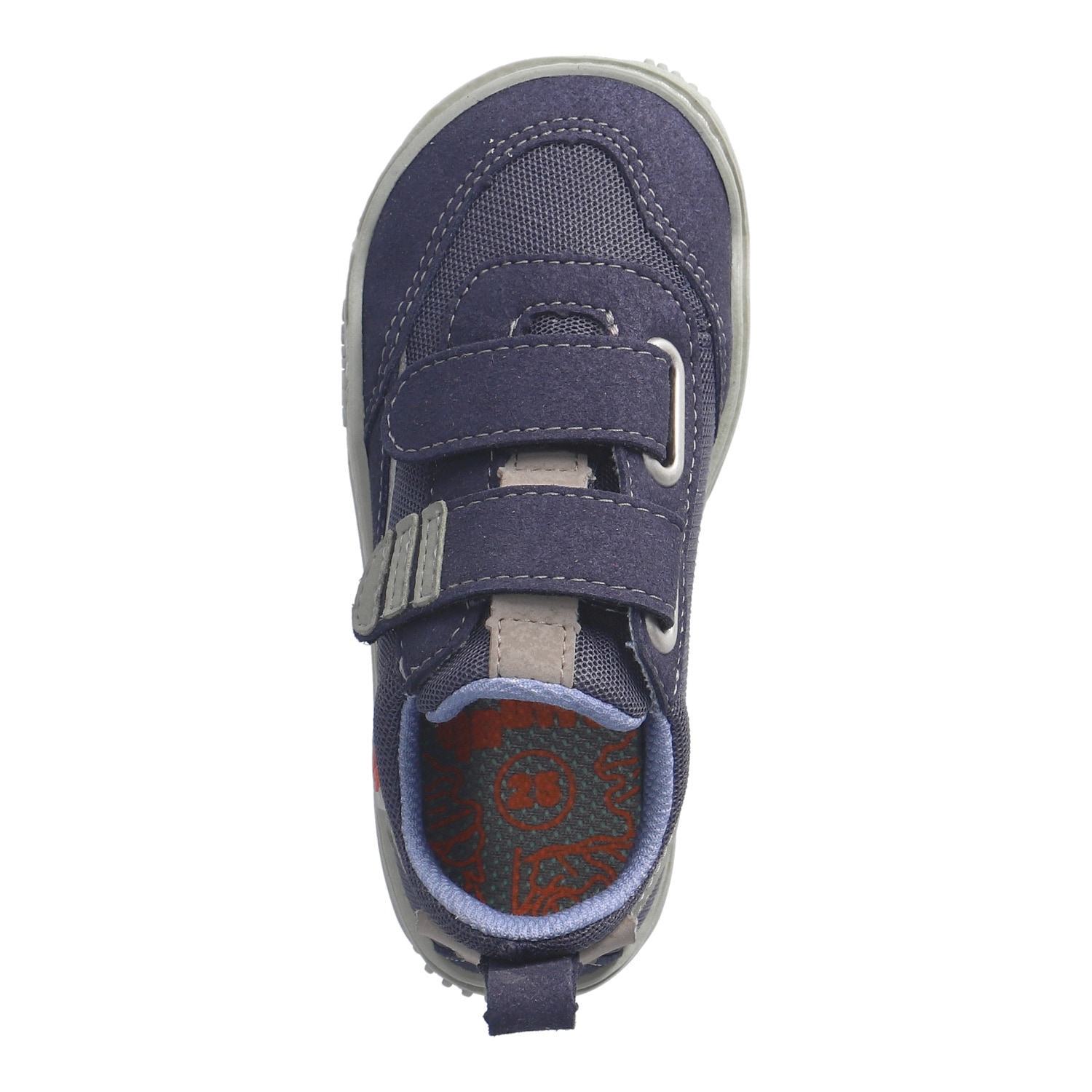 qnuffs Barfußschuh »Erle«  Klettschuh, Halbschuh, Sneaker mit Kontrastbesätzen