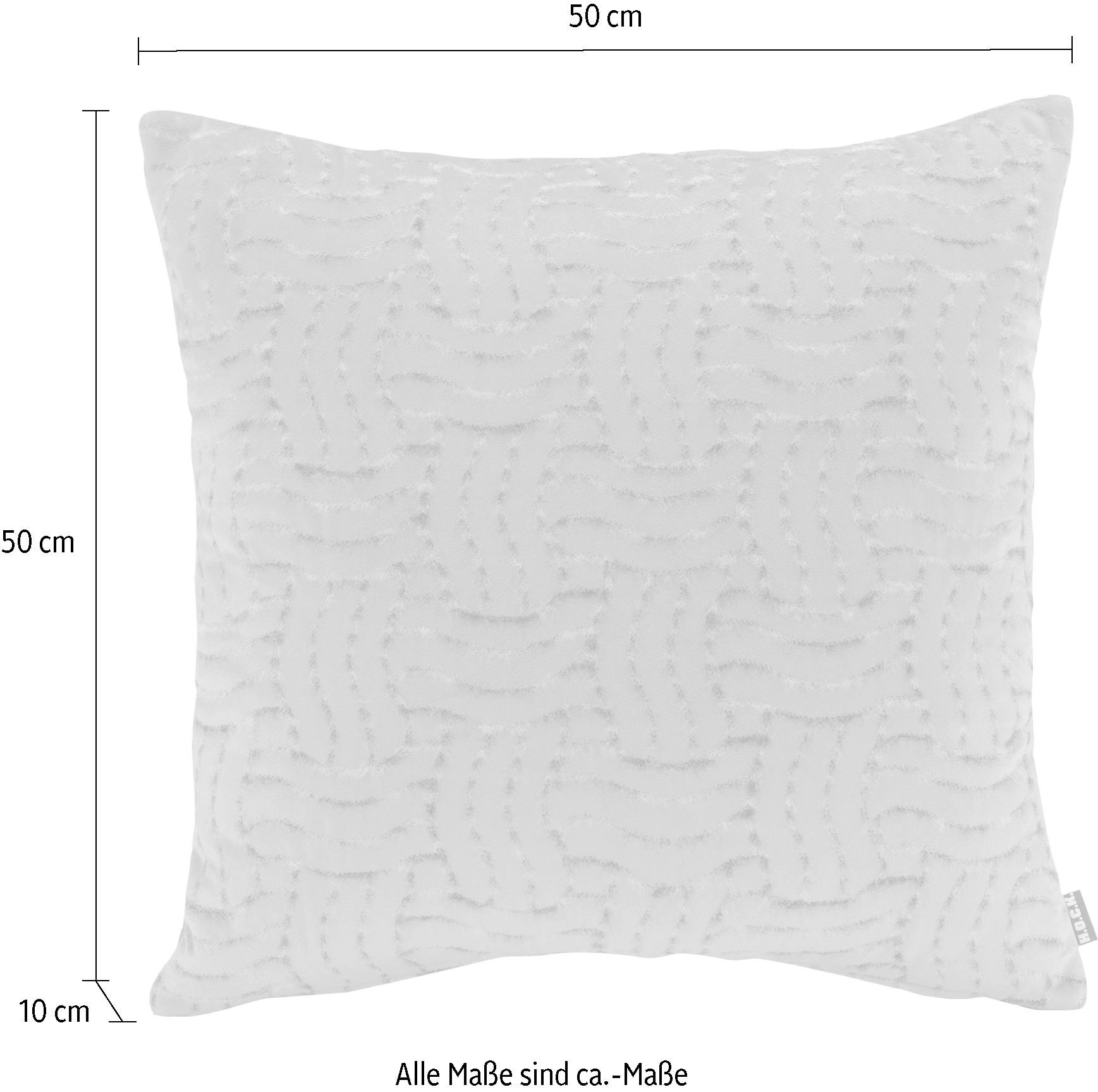 H.O.C.K. Dekokissen »Fugato« mit flauschigem Stoff, Kissenhülle mit Füllung, 1 Stück