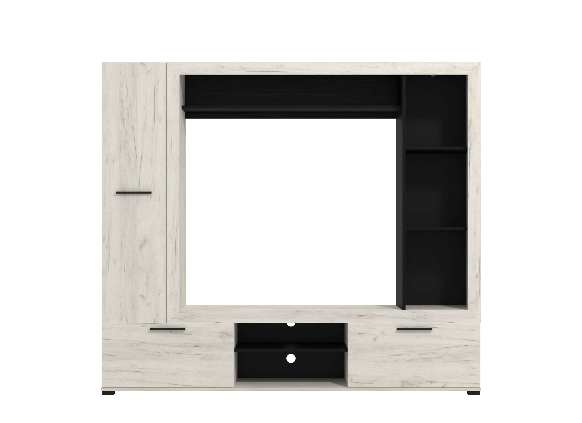 Home affaire Wohnwand »Lorca Medienwand, Wohnzimmerwand, TV-Wand« 4 Stk. tlg.