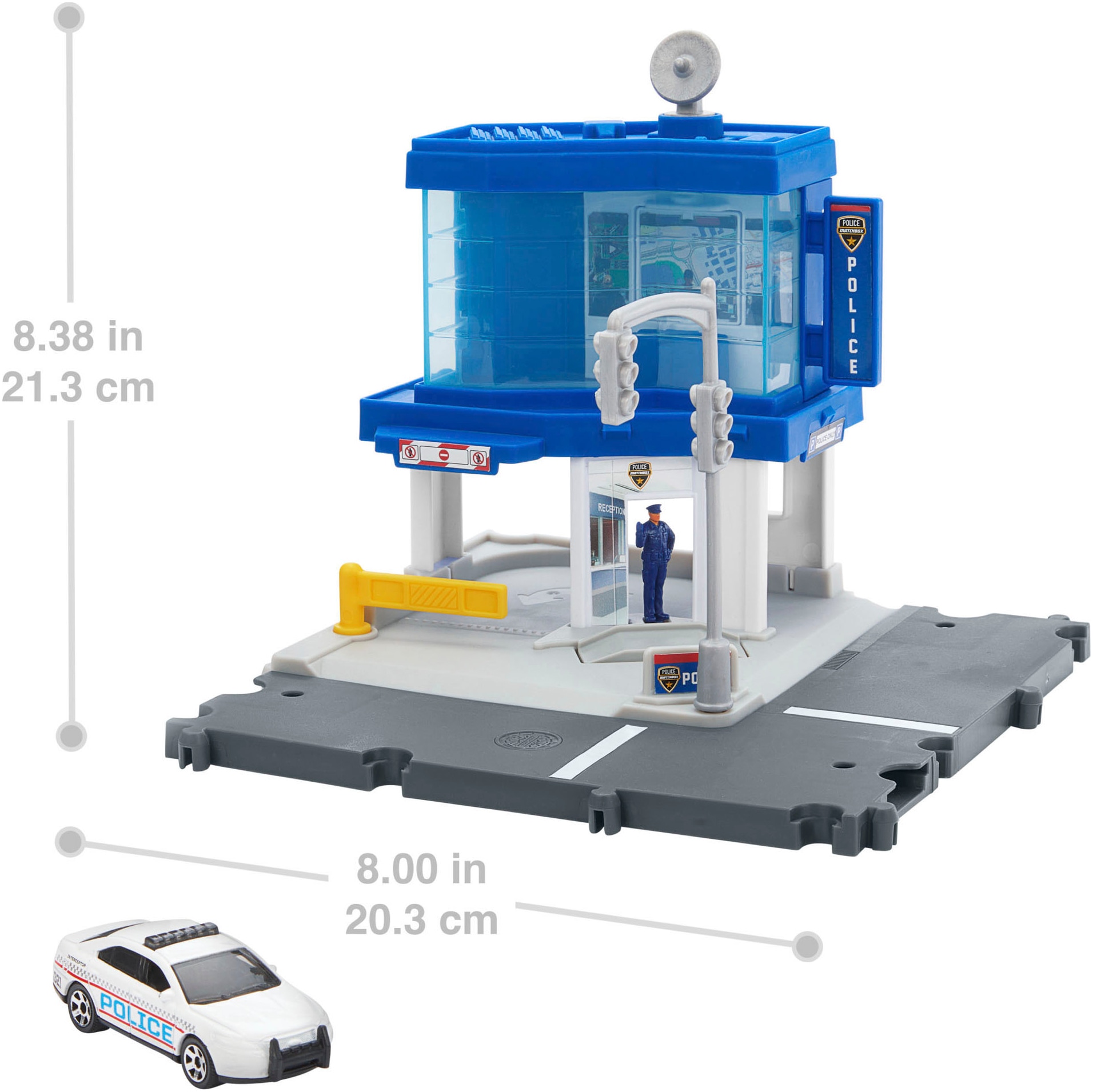 MATCHBOX Spielwelt »Police Traffic Center«, inklusive 1 Fahrzeug