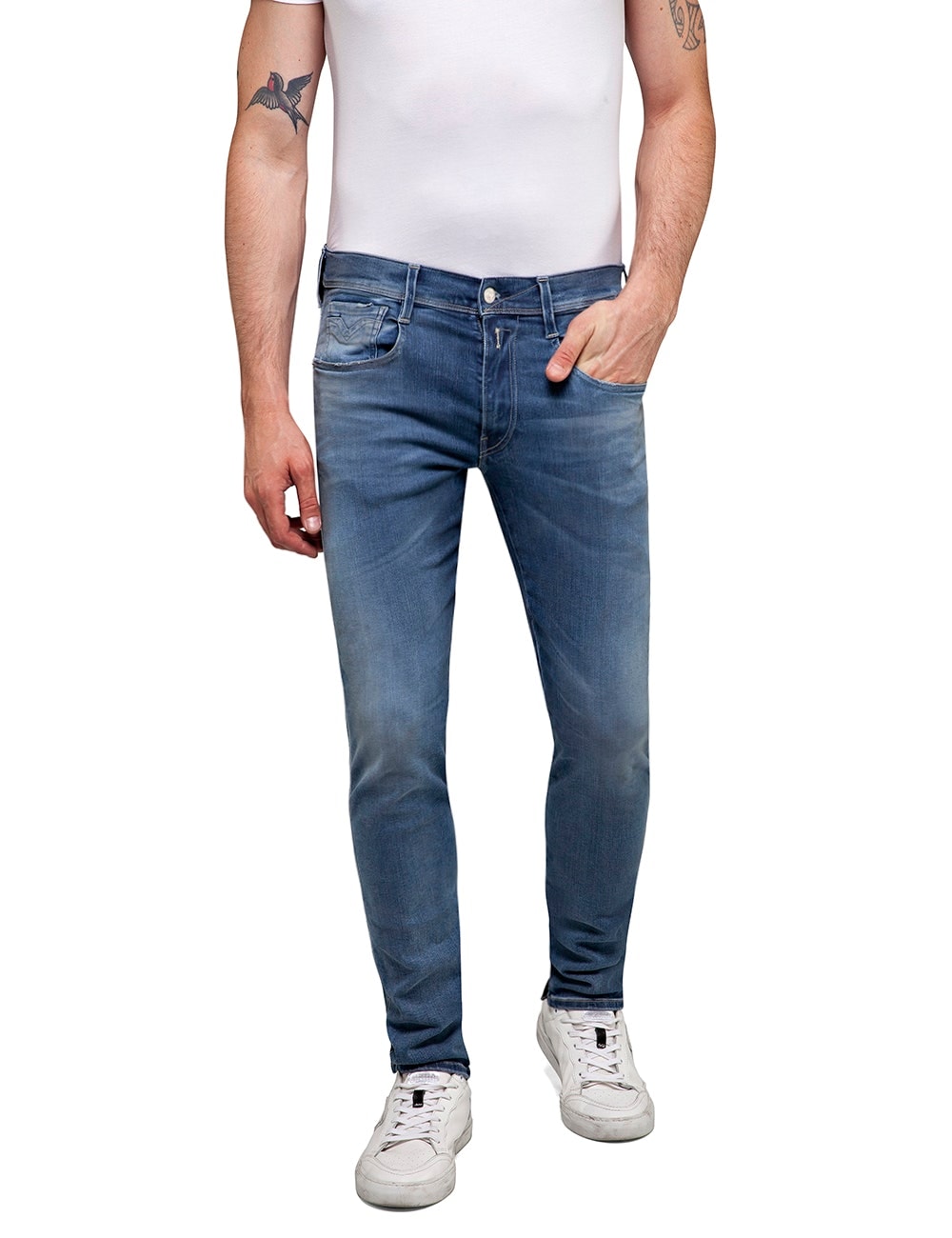 Replay Slim-fit-Jeans »ANBASS HYPERFLEX BIO« mit Stretch-Anteil