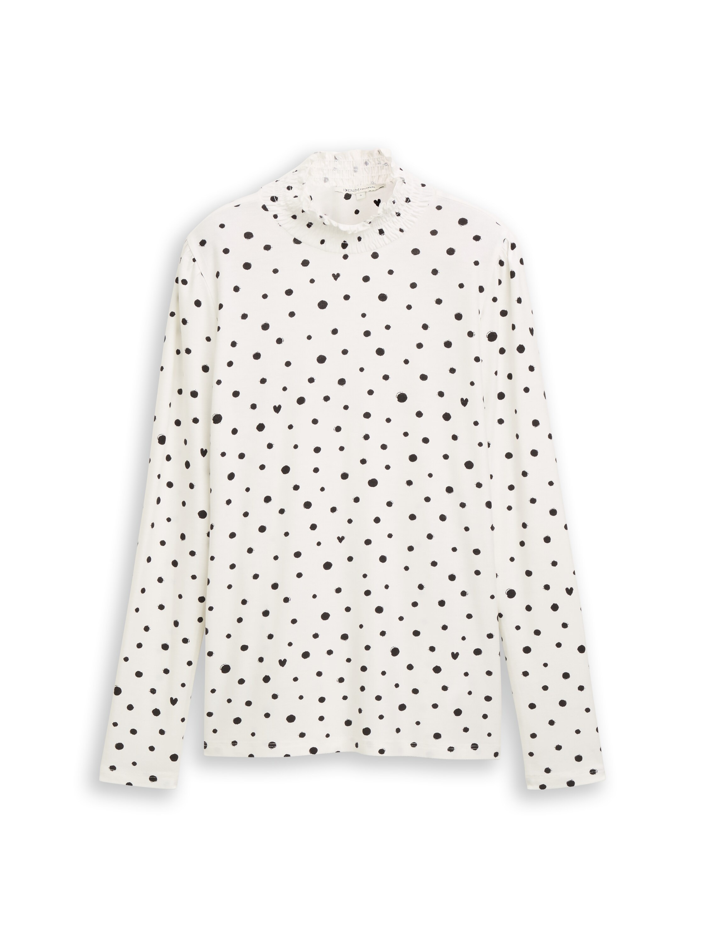 TOM TAILOR Denim Langarmshirt mit All-Over Print