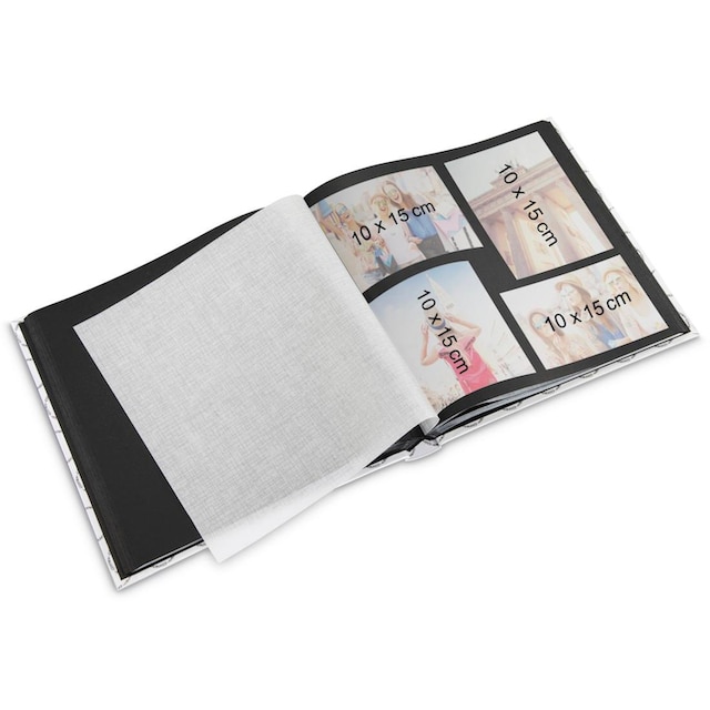 Hama Fotoalbum »Singo Jumbo Foto Album 30 x 30 cm, 100 schwarze Seiten« ➥ 3  Jahre XXL Garantie | UNIVERSAL