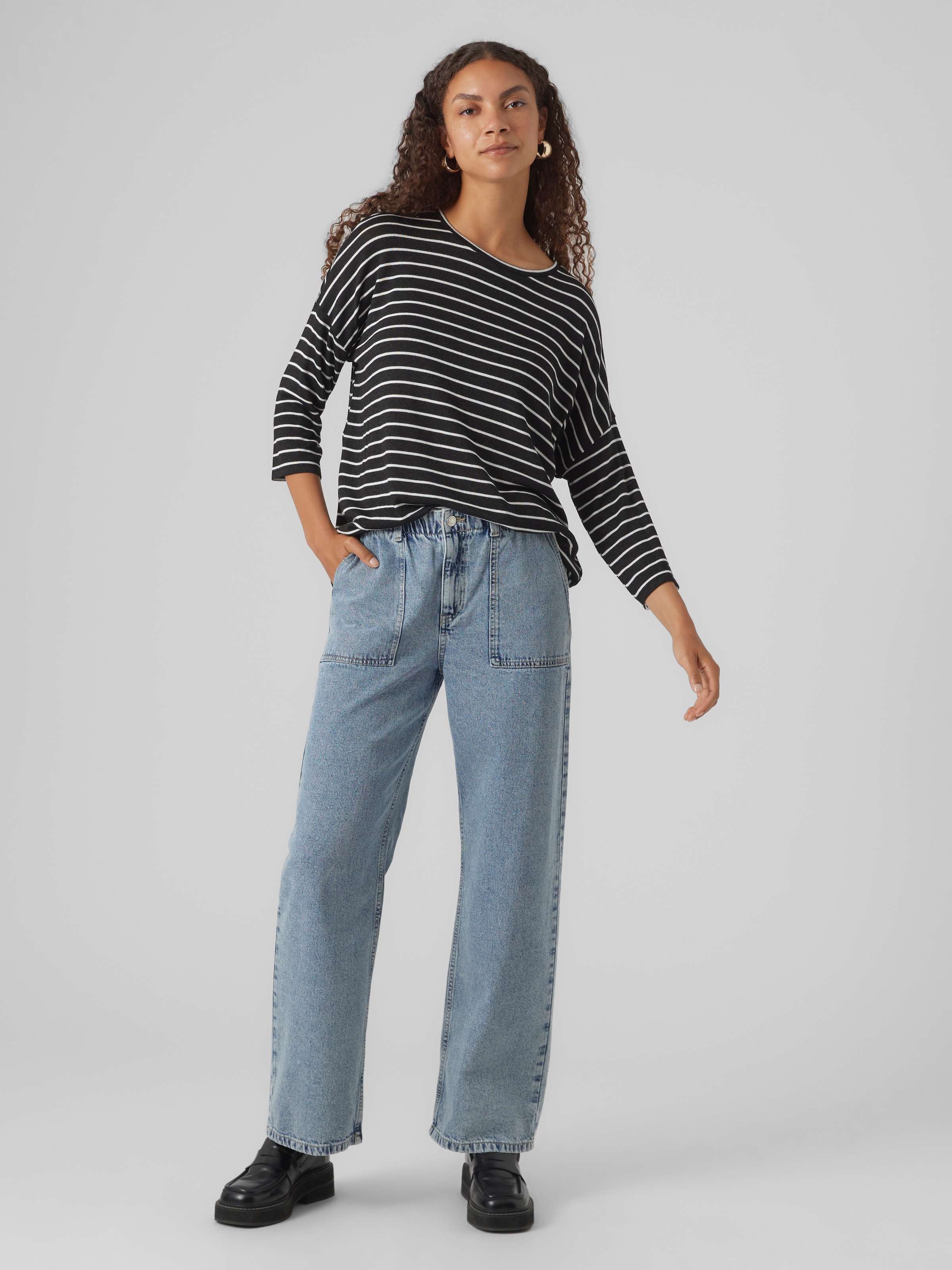 Vero Moda Rundhalspullover »VMBRIANNA 3/4 PULLOVER BOO REP«