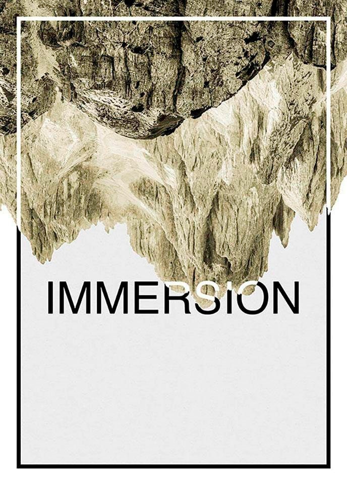 Komar Poster »Immersion Sand«, Abstrakt-Sprüche & Texte, Höhe: 50cm online  kaufen | mit 3 Jahren XXL Garantie