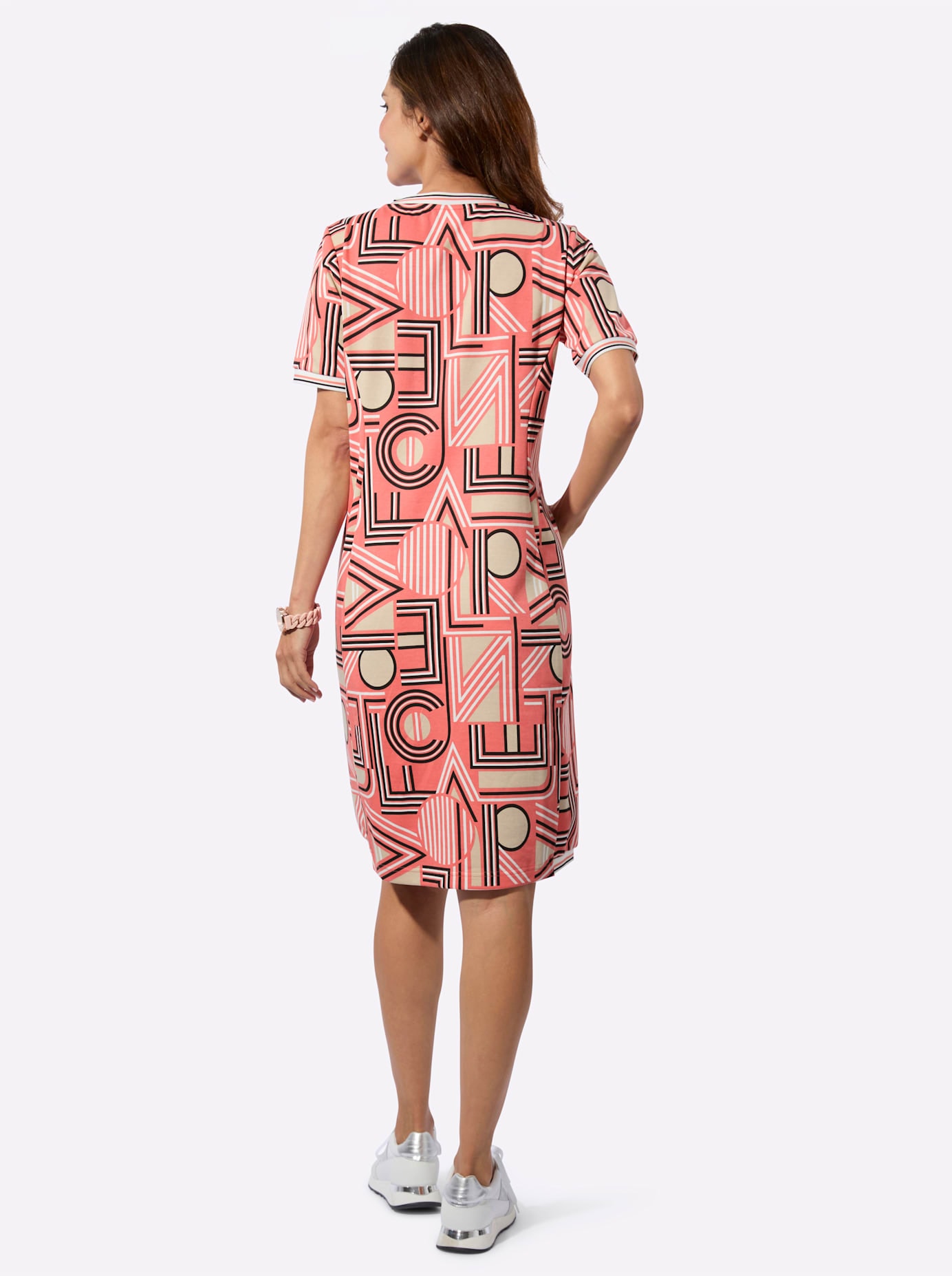 Inspirationen Sweatkleid »Sweatkleid« Nahttasche