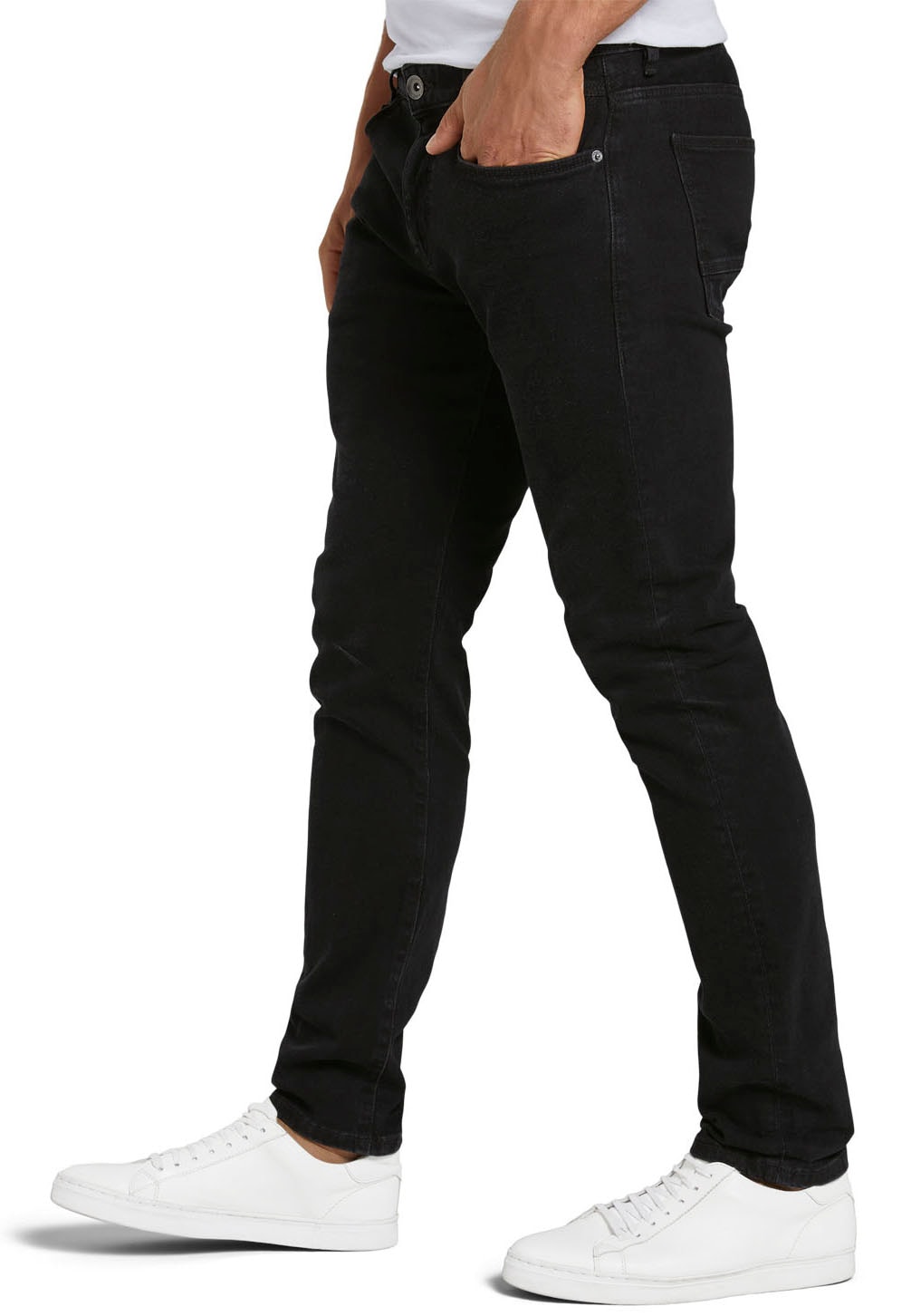 TOM TAILOR Slim-fit-Jeans »TROY«, unifarben