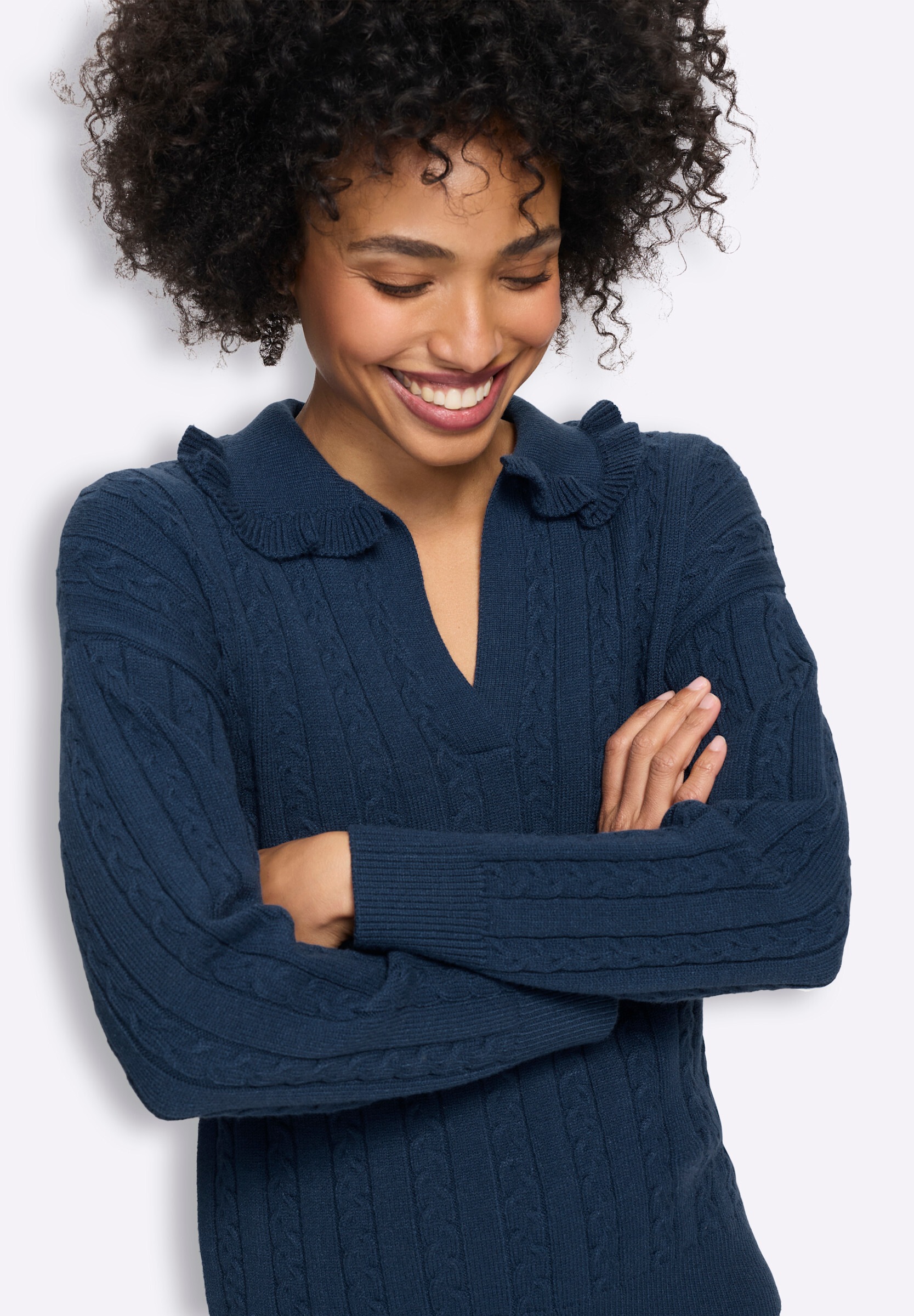 heine Strickpullover »Pullover Pullover mit Zopfmuster«