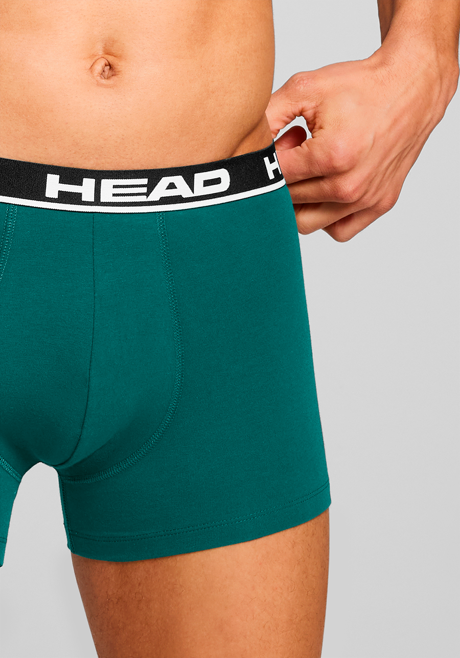 Head Boxershorts »HEAD BASIC BOXER 2P«, (2er Pack), mit elastischem Logobund