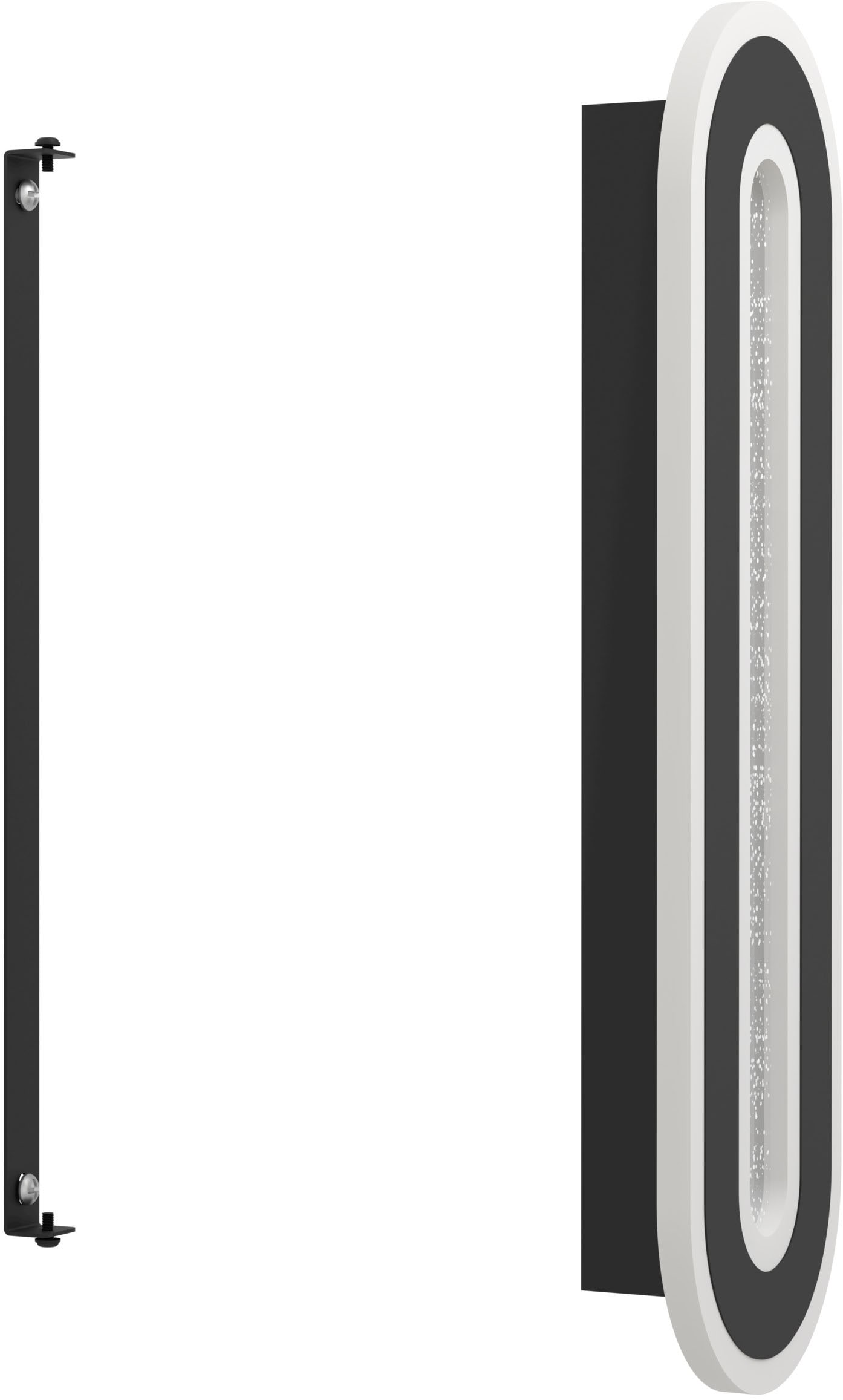 EGLO Wandleuchte »MACCHIONI Wandlampe - Stahl, Kunststoff - LED - 12W - IP20« LED-Modul 1 Stk. Neutralweiß Wandstrahler, Wandspot, Wohnzimmer, Flur, L40 x B12 x AL4,5 cm