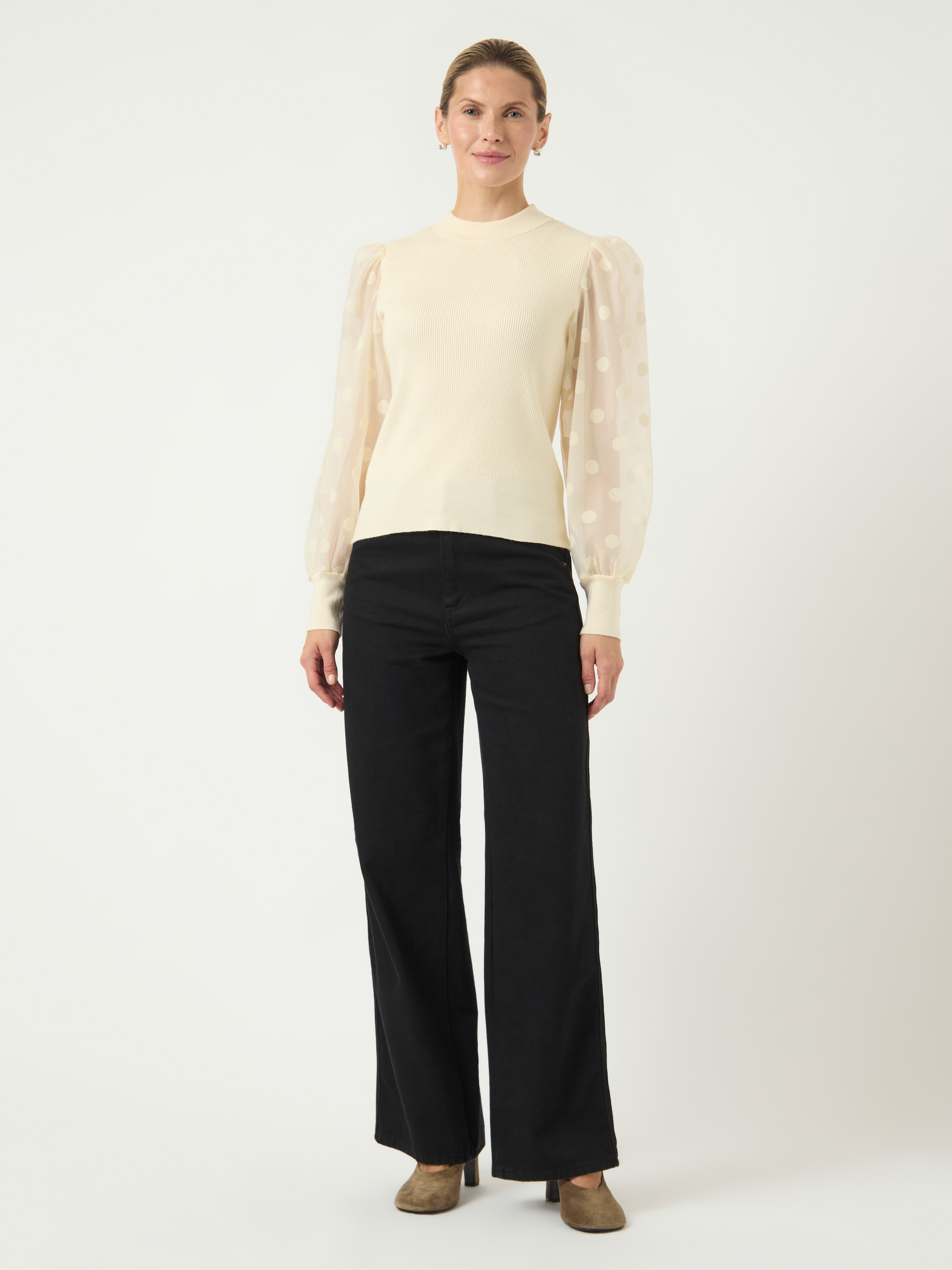 Y.A.S Rundhalspullover »YASDOTME LS KNIT PULLOVER S. NOOS«