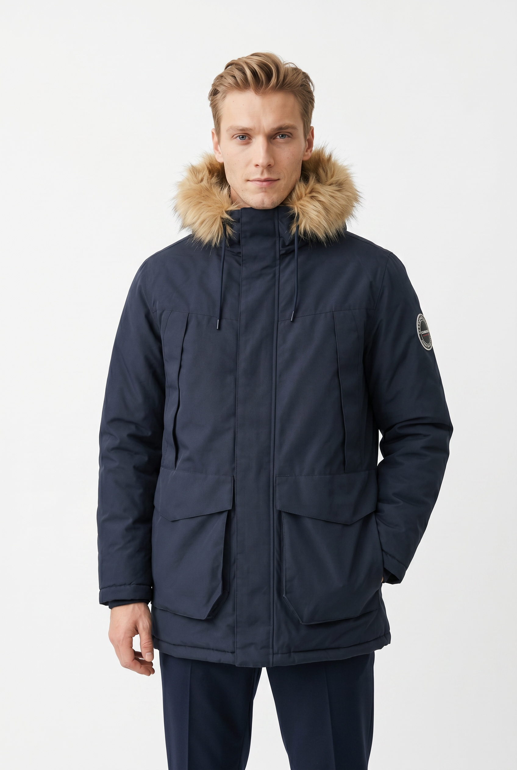Jack & Jones PlusSize Parka »JJCAMP FAUX FUR PARKA PLS« mit Kapuze