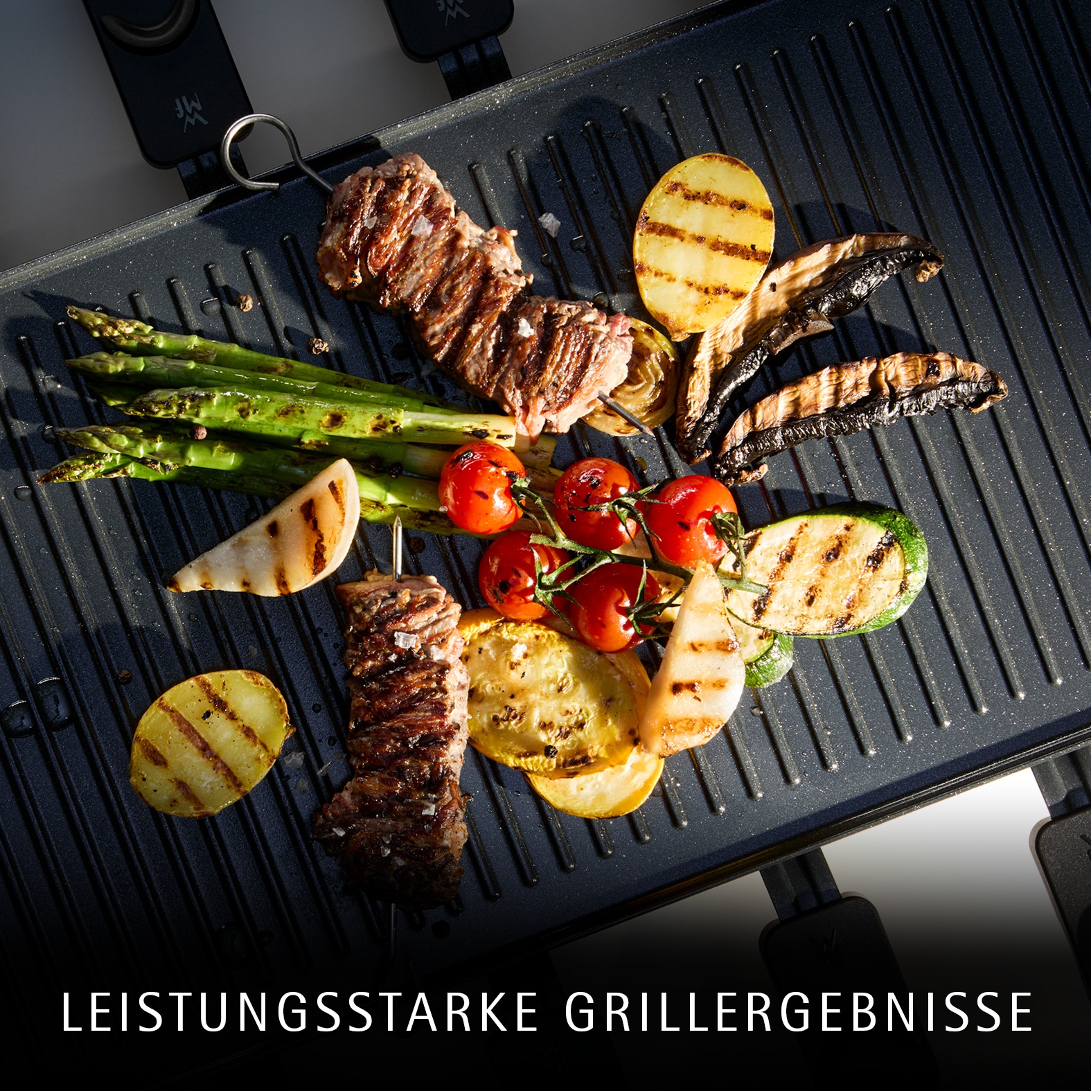 WMF Raclette »Lono Selection« 8 Stk. Raclettepfännchen 1.500 W variable Temperatureinstellung, LED-Beleuchtung