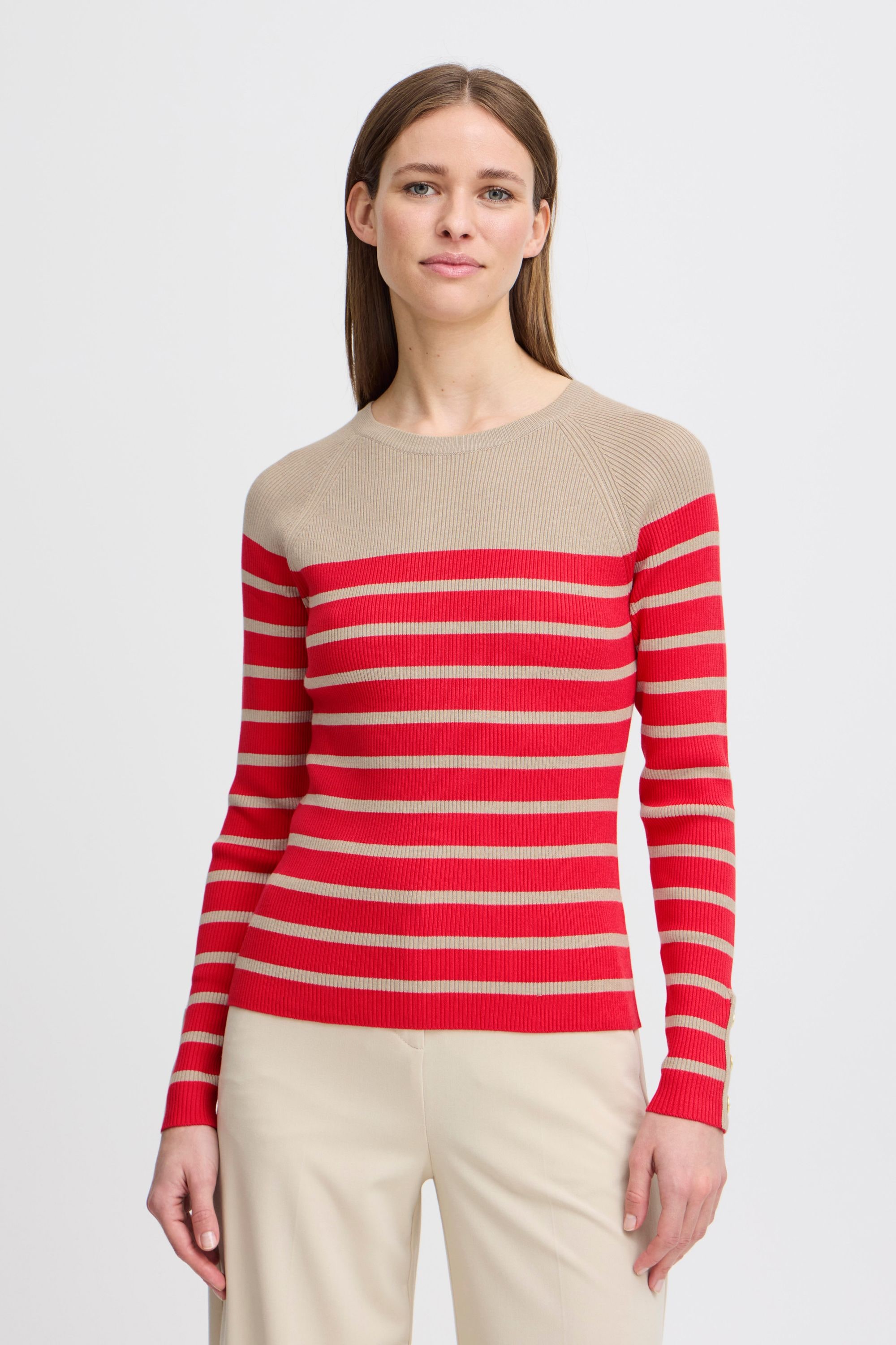 b.young Strickfleece-Pullover »Strickpullover BYMMMORLA SLIM RAGLAN -«