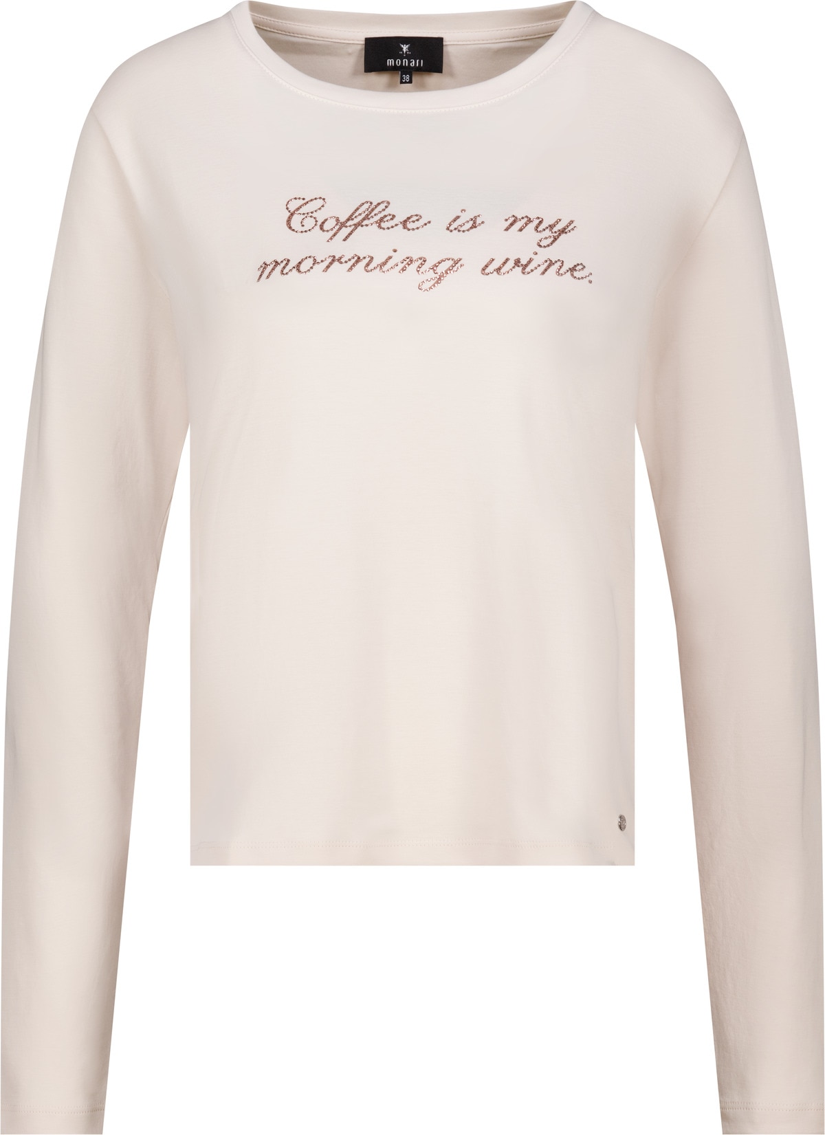 Monari Langarmshirt Regular fit mit Rundhalsausschnitt