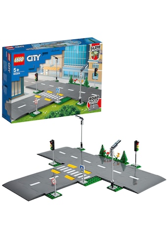 Konstruktionsspielsteine »Straßenkreuzung mit Ampeln (60304), LEGO® City Town«, (112 St.)