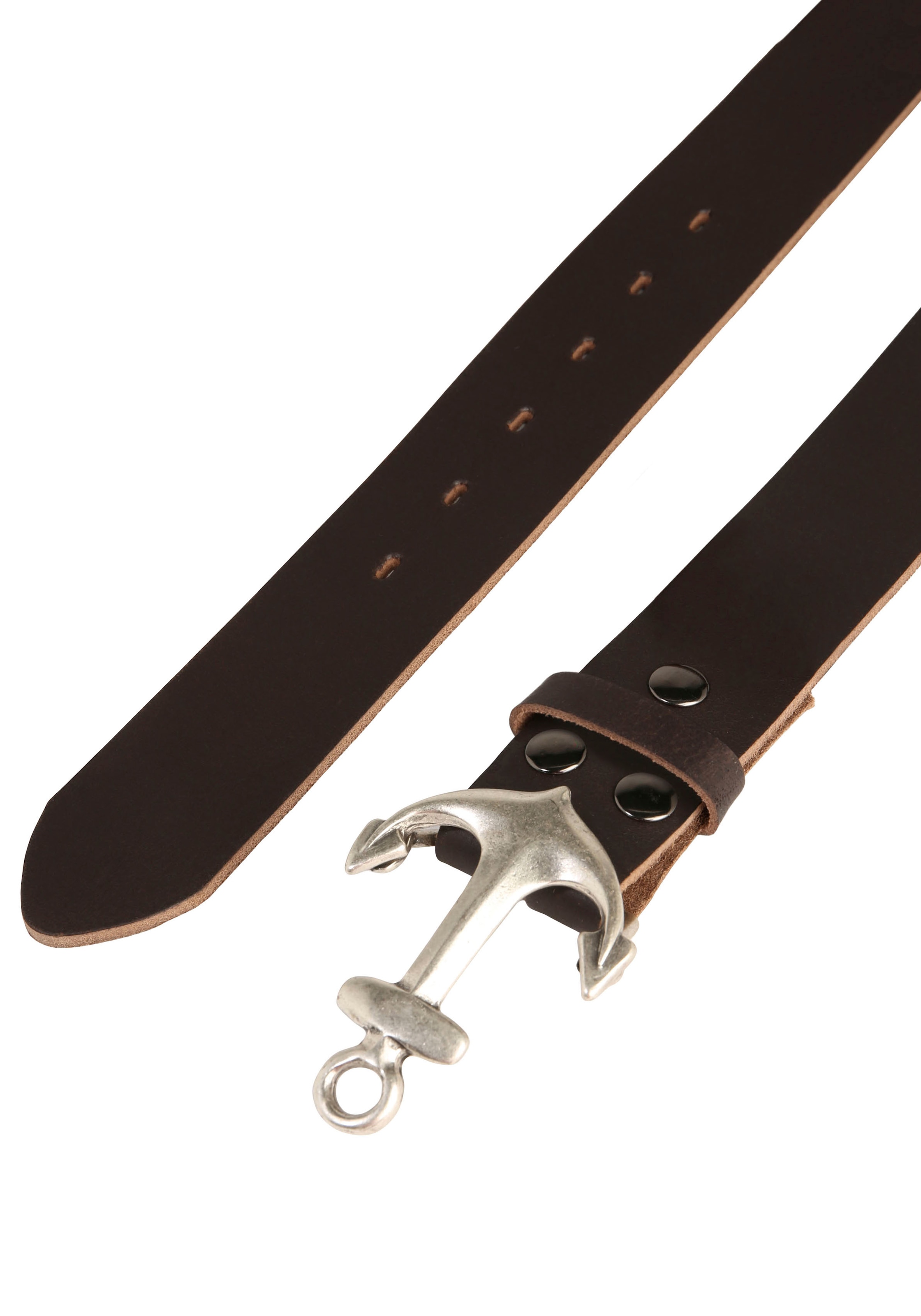 Rettungsring Gürtel Ledergürtel mit austauschbarer Schließe »Anker SO19°«