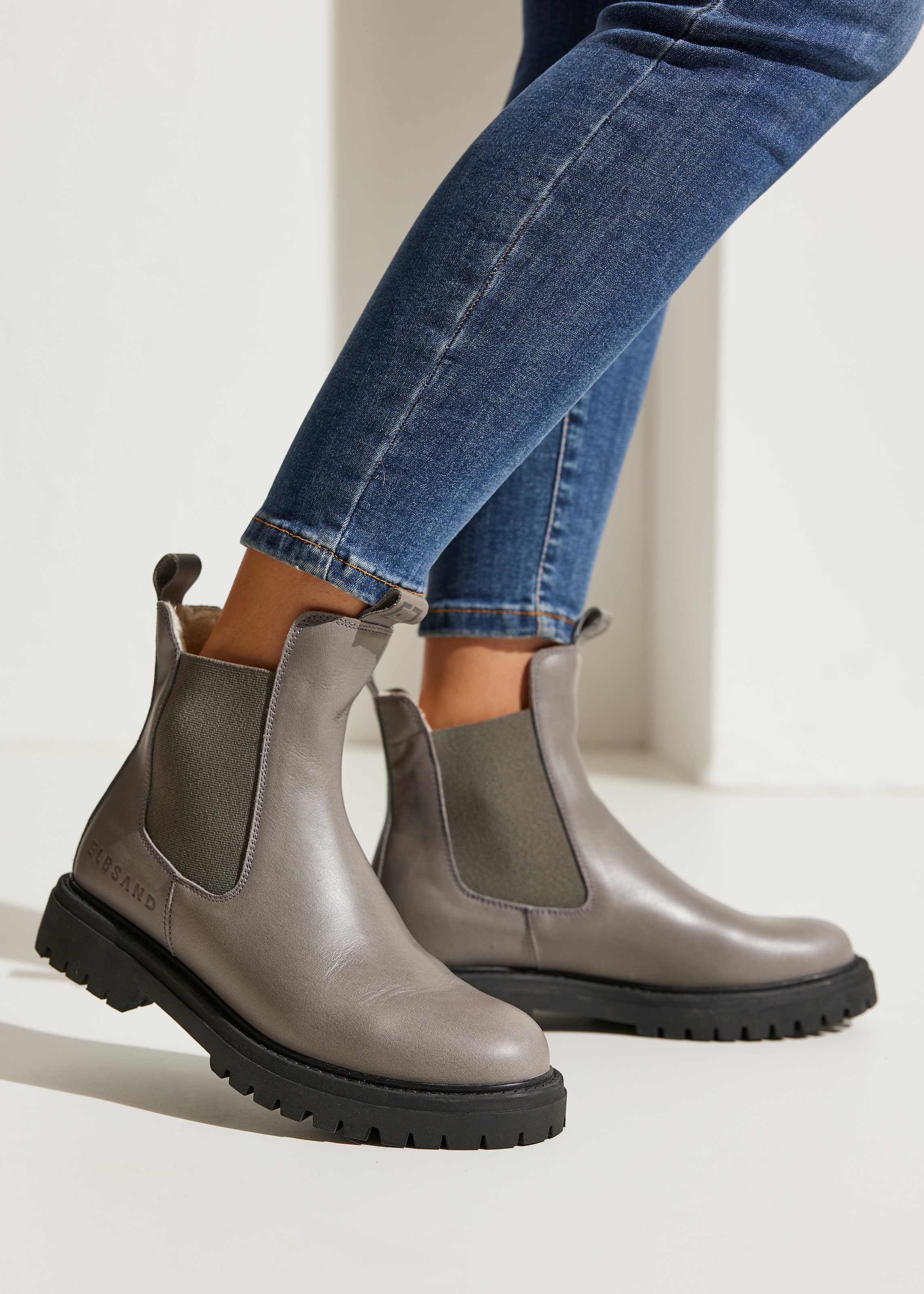 Elbsand Stiefelette »Chelseaboots, Stiefel, Boots, Winterstiefel, Schlupfstiefel«  aus Leder mit Warmfutter