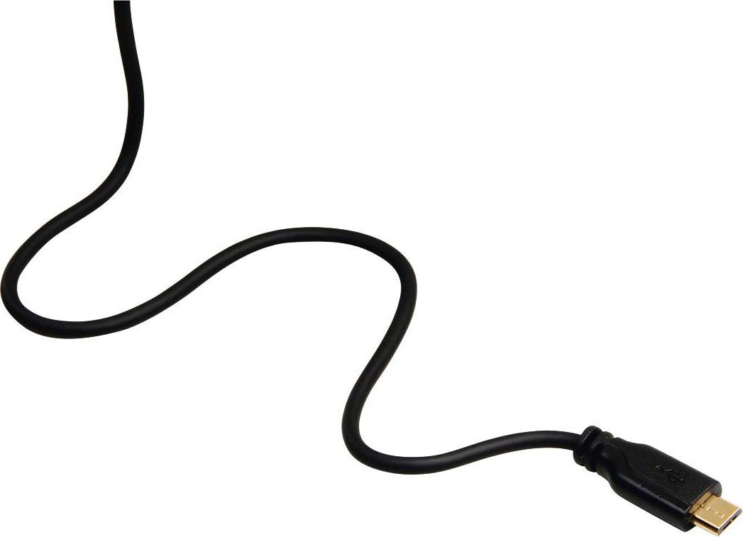 Hama USB-Kabel »Micro-USB-Kabel, vergoldet, verdrehsicher, Schwarz, 0,75 m USB-Kabel«, Micro-USB-USB Micro-B-USB Typ A, 750 cm