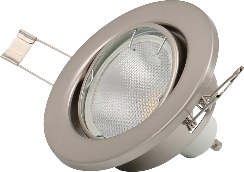 B.K.Licht LED Einbaustrahler, 10 flammig-flammig, XXL mit kaufen online LED Jahren nickel, Garantie GU10 matt Einbau-Spots, Einbauleuchten, schwenkbar, 3 