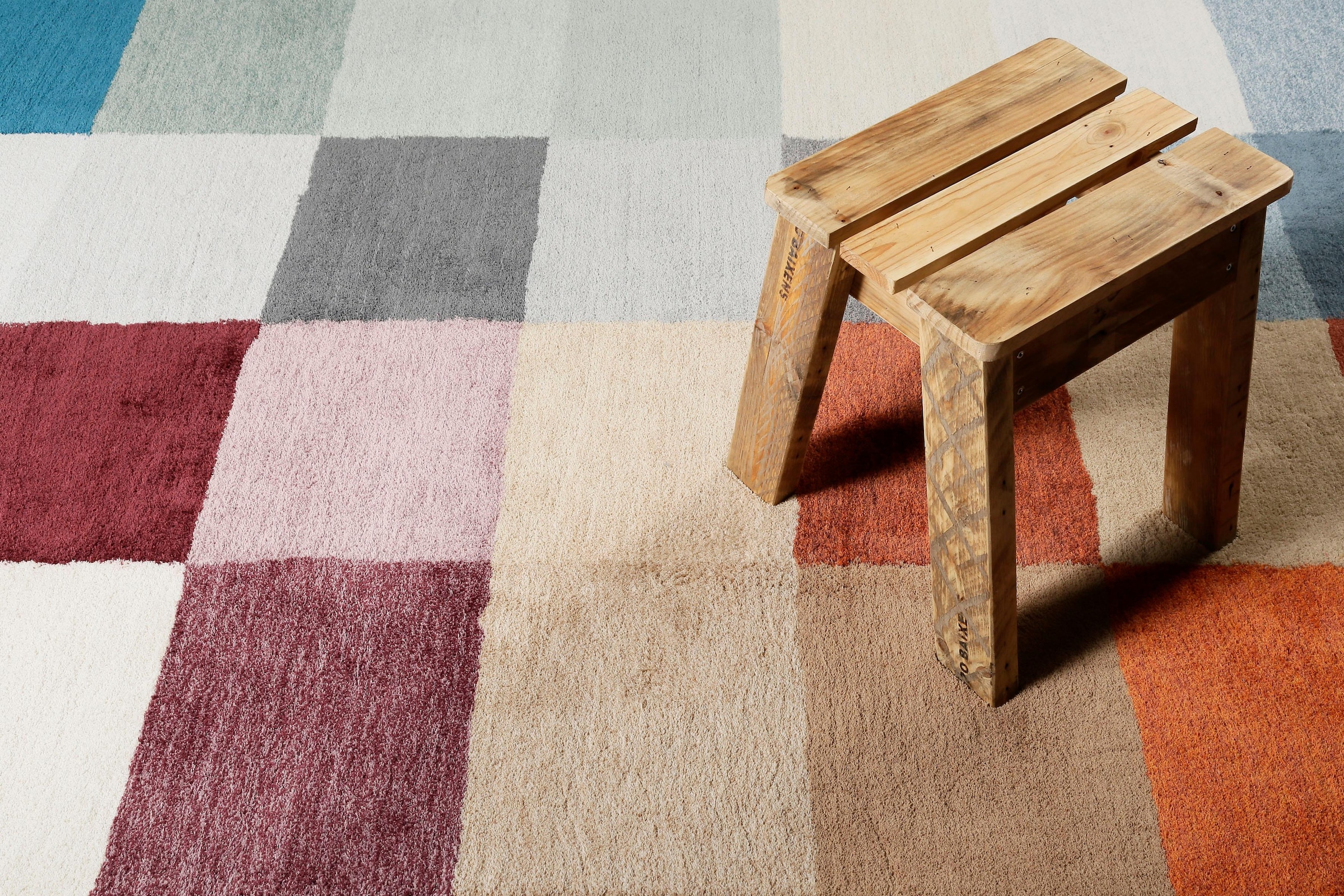 Esprit Teppich weicher bunt dicht online »Loft Karo«, sehr rechteckig, kaufen Wohnzimmer, robust Flor, kariert, gewebt