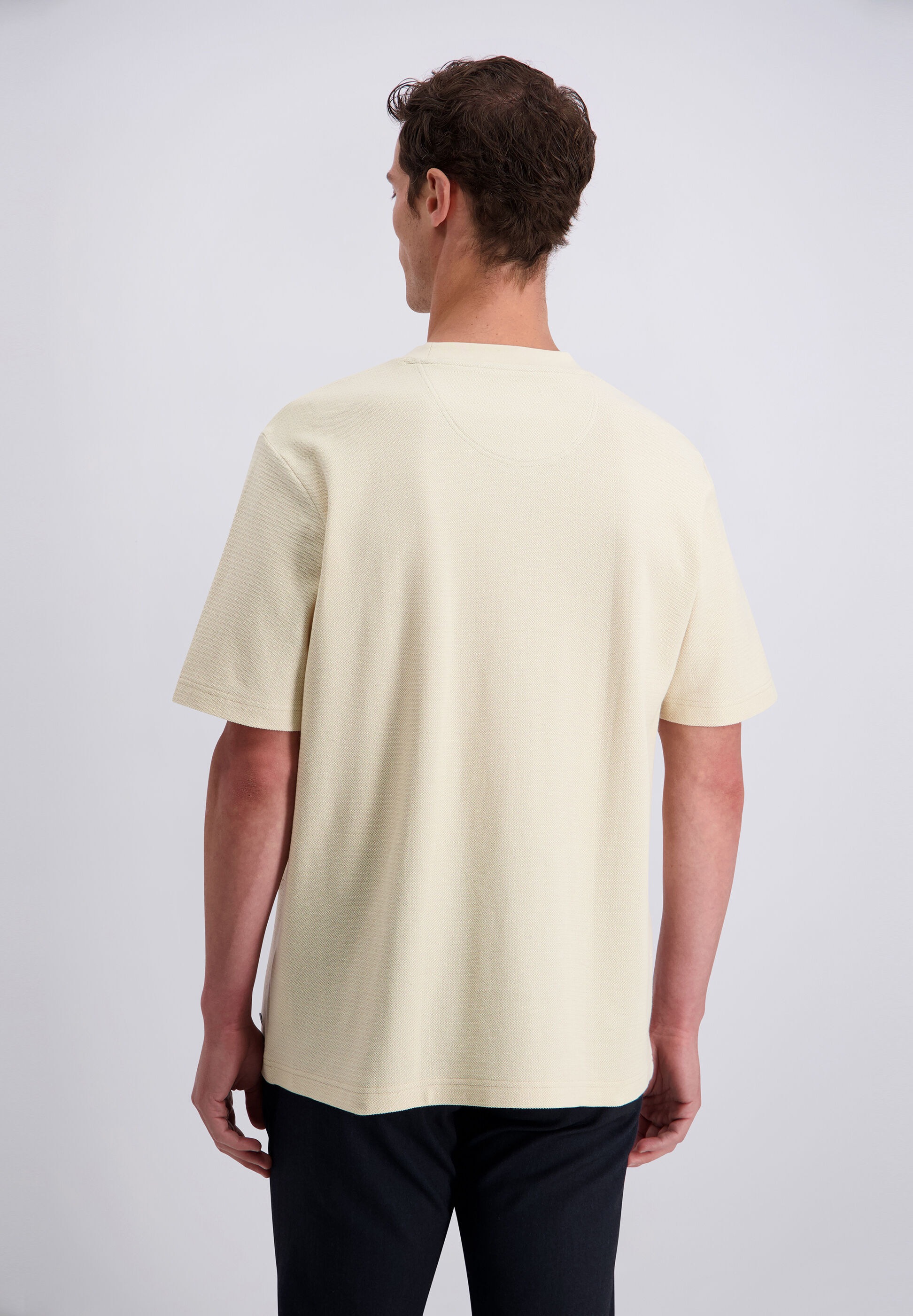 Pierre Cardin T-Shirt »Pierre Cardin T-Shirt« mit feiner Fischgrat-Struktur