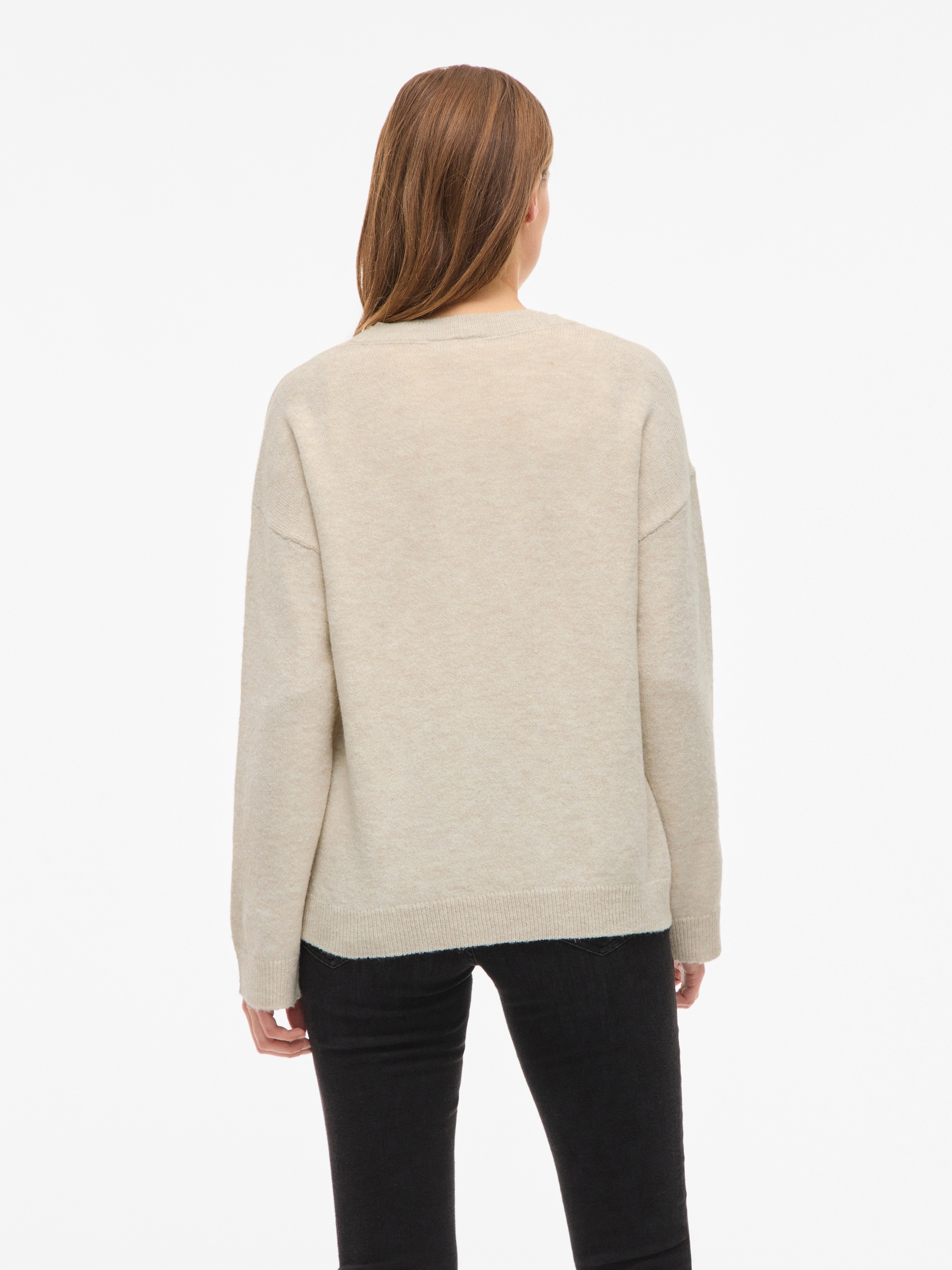 Vila Strickpullover »VILIGA L/S O-NECK KNIT TOP - NOOS«