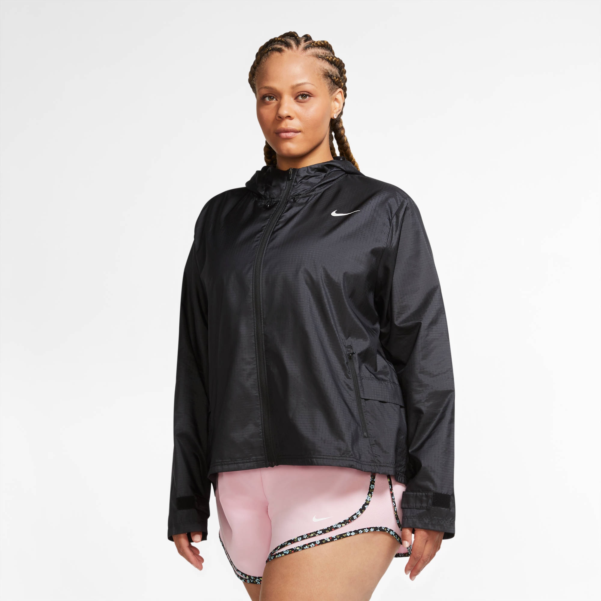 Nike Laufjacke »Essential Women's Running Jacket (Plus Size)«, mit Kapuze