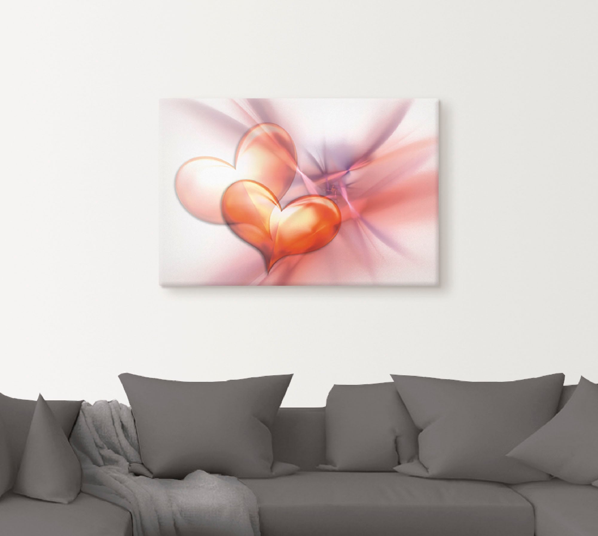 Artland Wandbild »Das höchste Glück« Herzen 1 Stk. tlg. als Alubild, Outdoorbild, Leinwandbild, Poster, Wandaufkleber