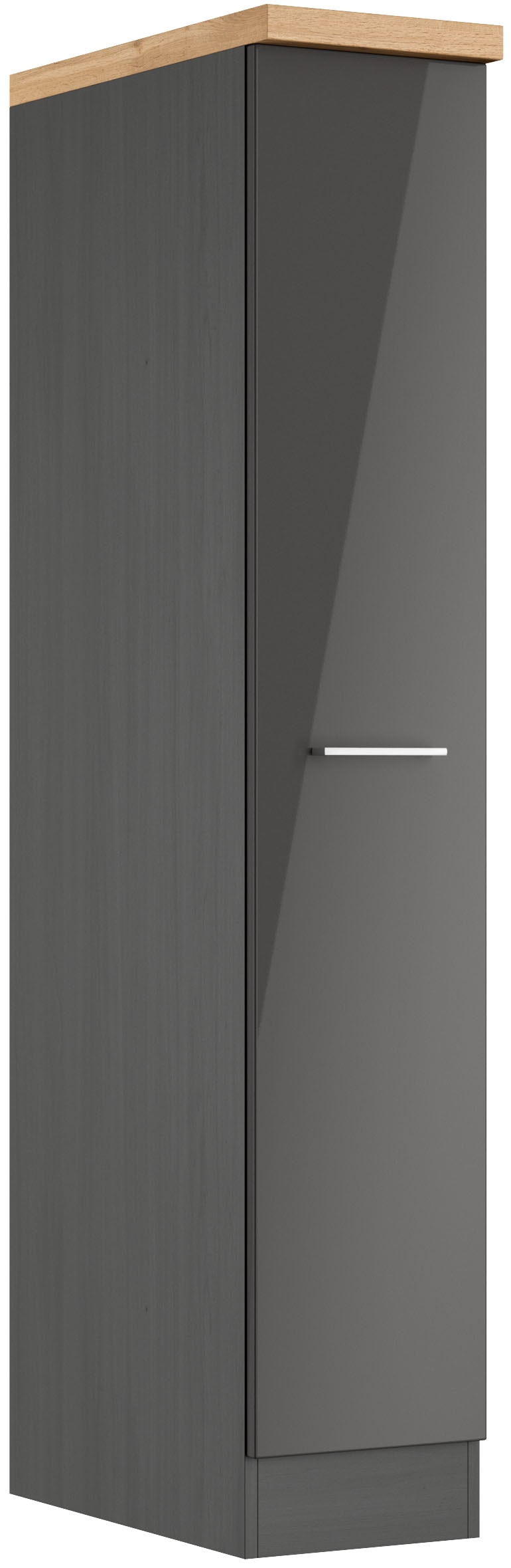 KOCHSTATION Apothekerschrank "KS-Milan" Apothekerschrank 30 cm, matte oder hochglänzende Fronten