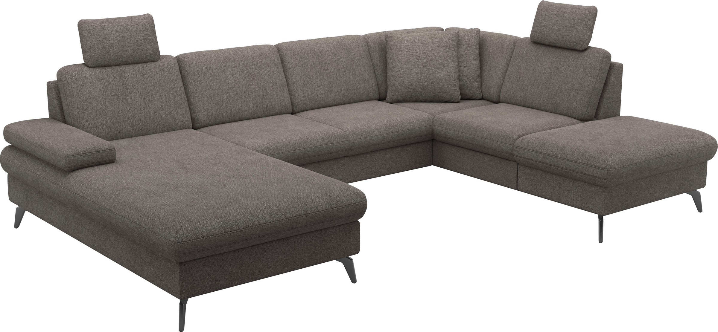 sit&more Wohnlandschaft »Morris Jubi U-Form«, inkl. Armteilfunktion und 1 Zierkissen, wahlweise mit Bettfunktion